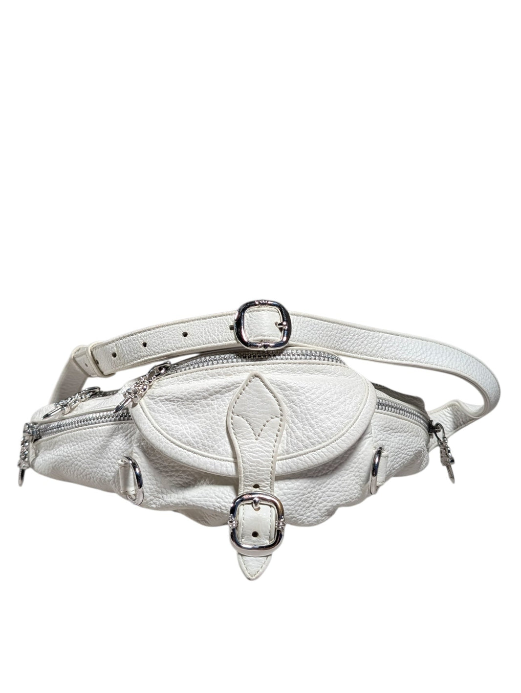 White Leather Mini Snat Pack