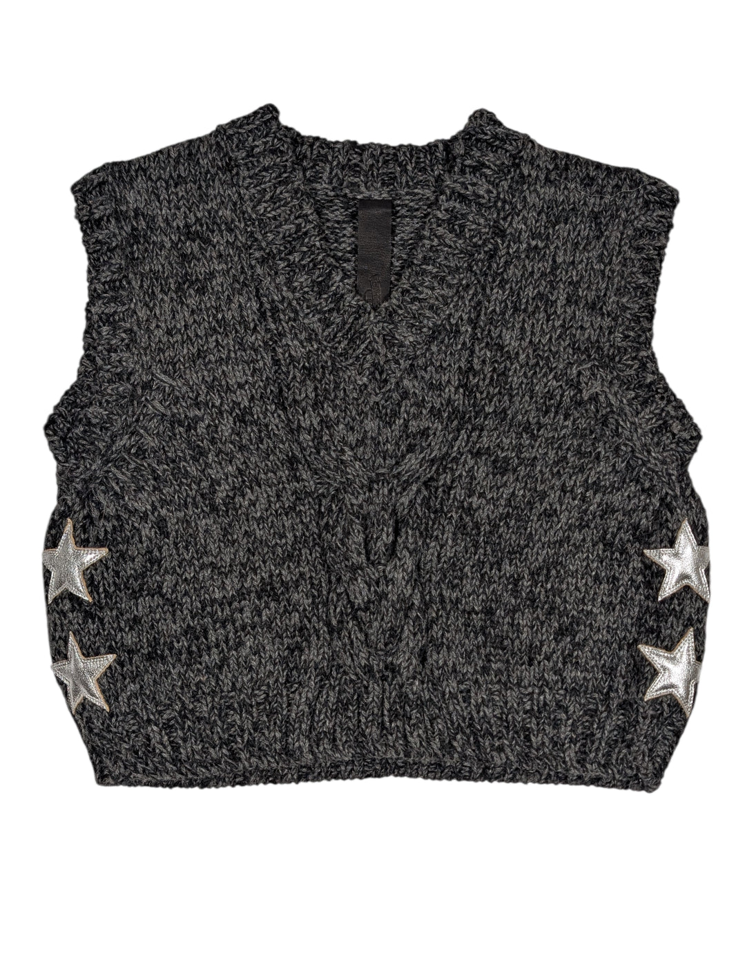Women's Star Patch Cashmere Sweater Vest