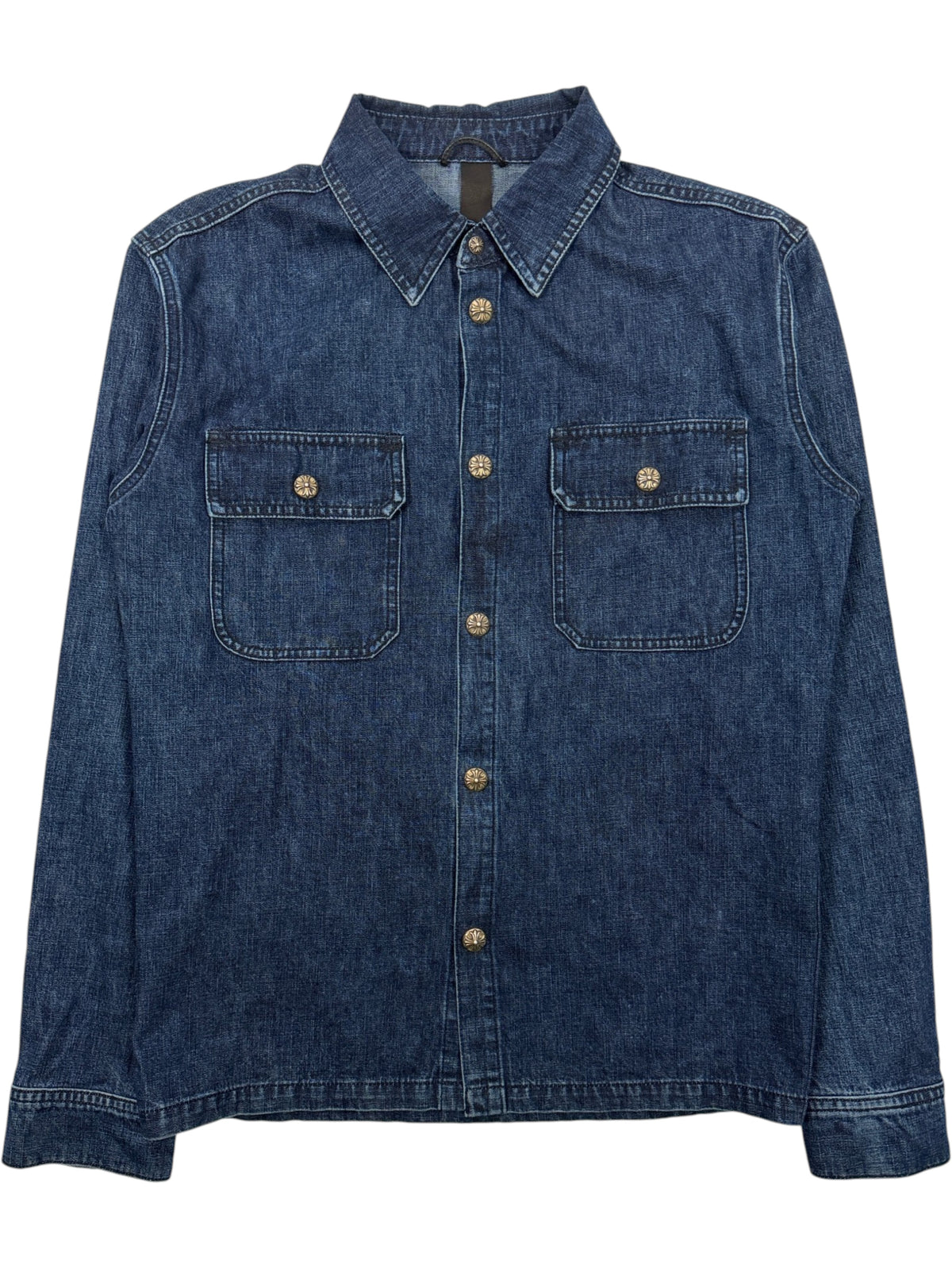 Chrome Hearts Work Dog Denim Jacket Turbo Diesel Blue Wash