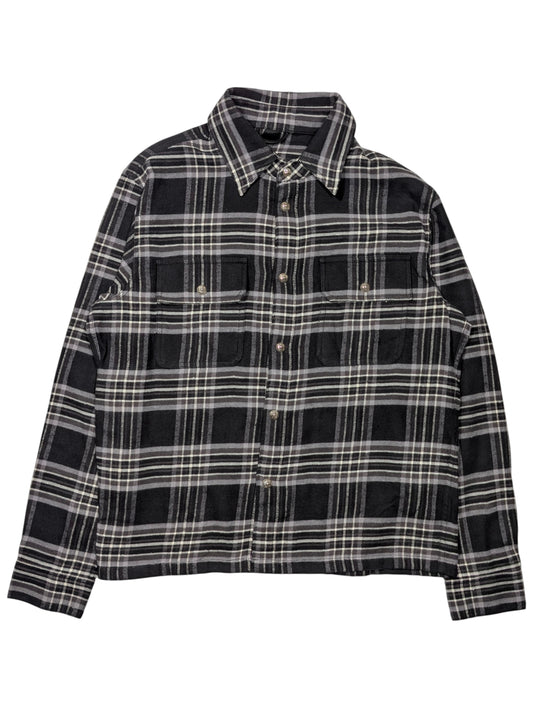 Chrome Hearts Work Dog Flannel Plaid Shirt Authentic Shirts