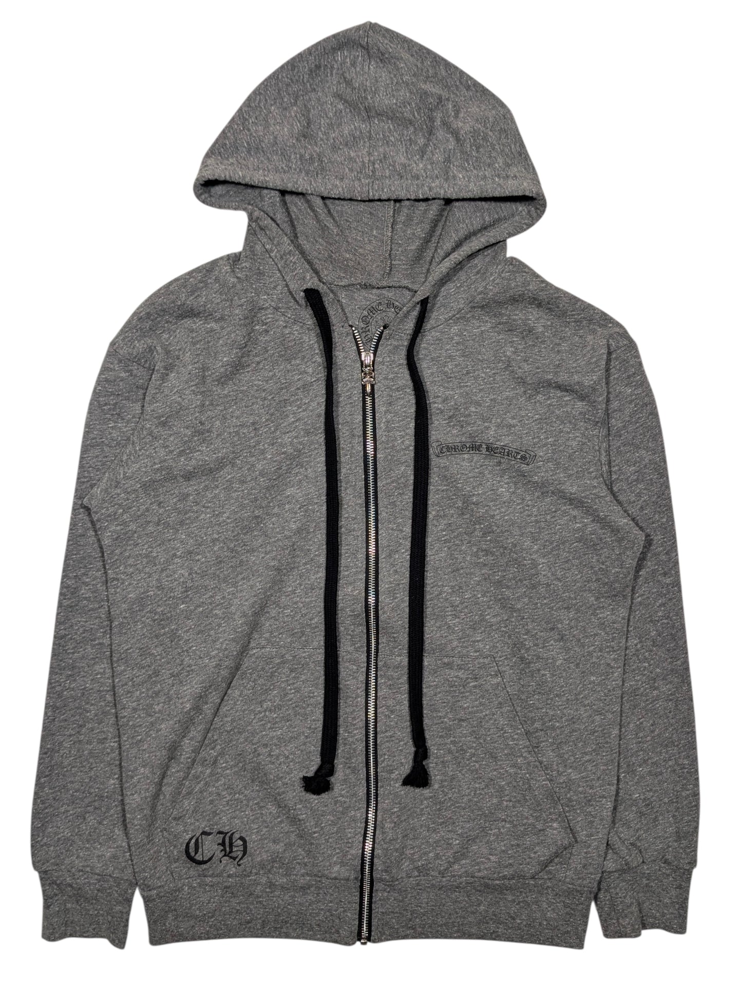 chrome hearts zip up hoodie