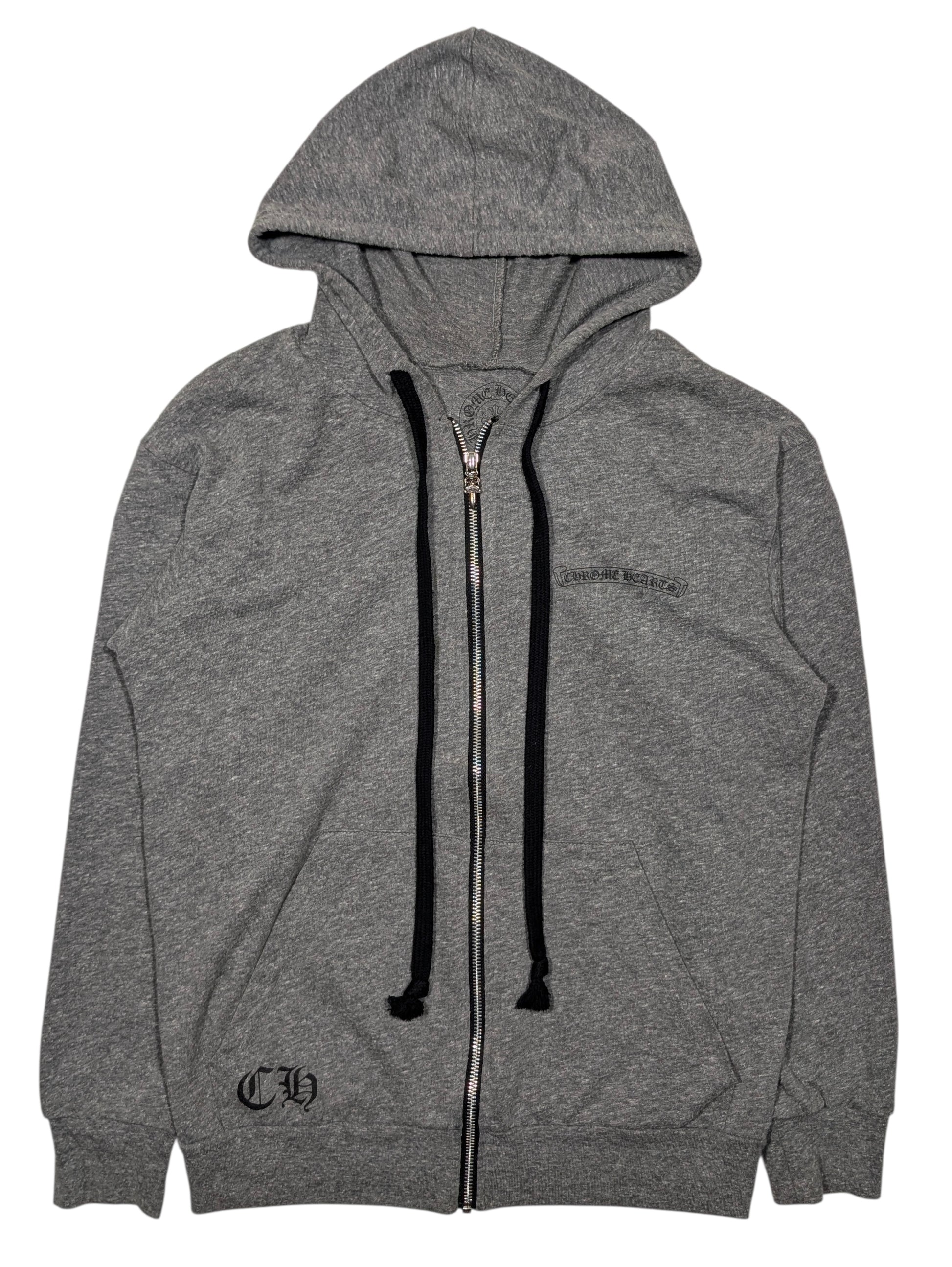chrome hearts zip up hoodie