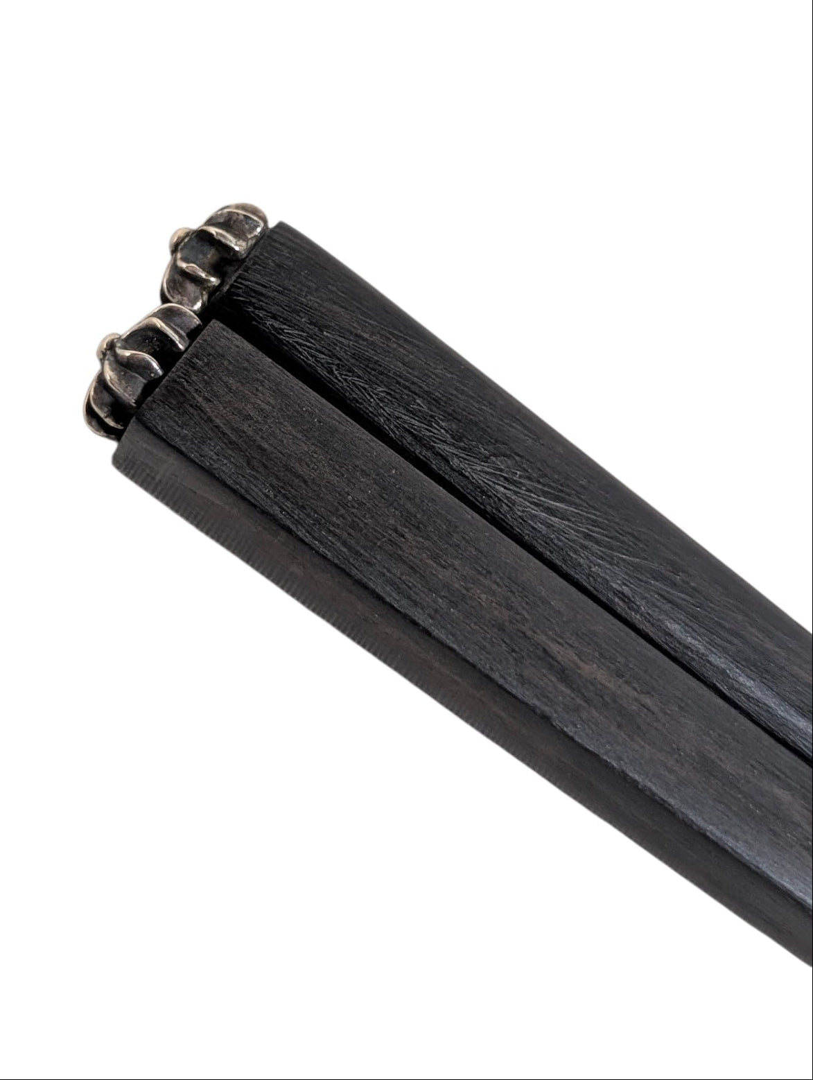 Ebony Wood Chopsticks Silver Cross Plus