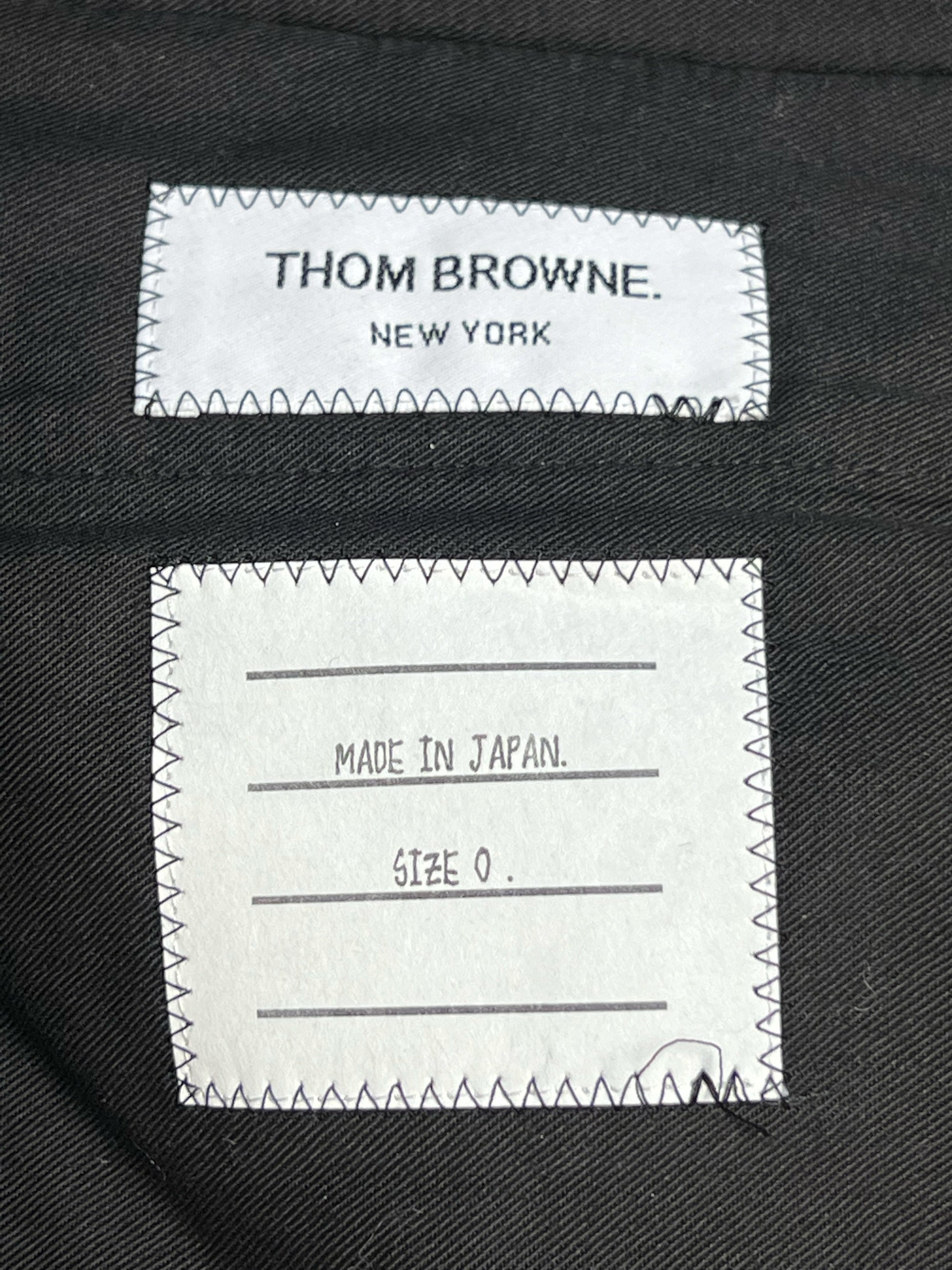Black and White Houndstooth Check Tweed Trousers Thom Browne New York