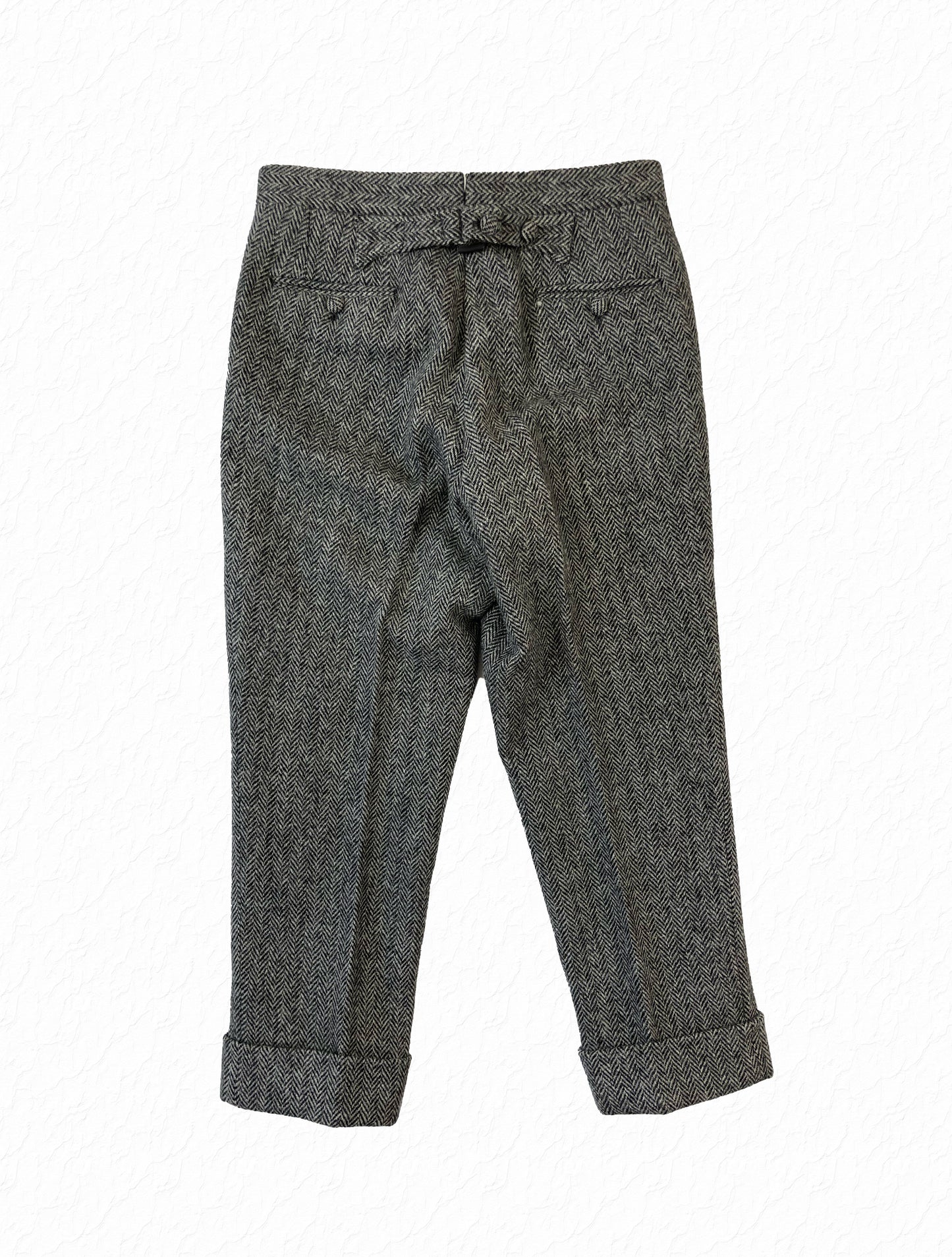 Made in Italy Thom Browne 100% wool herringbone trousers
