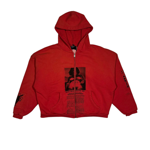Anti Process Thermal Lined Zip Assemblage Hoodie by Enfants Riches