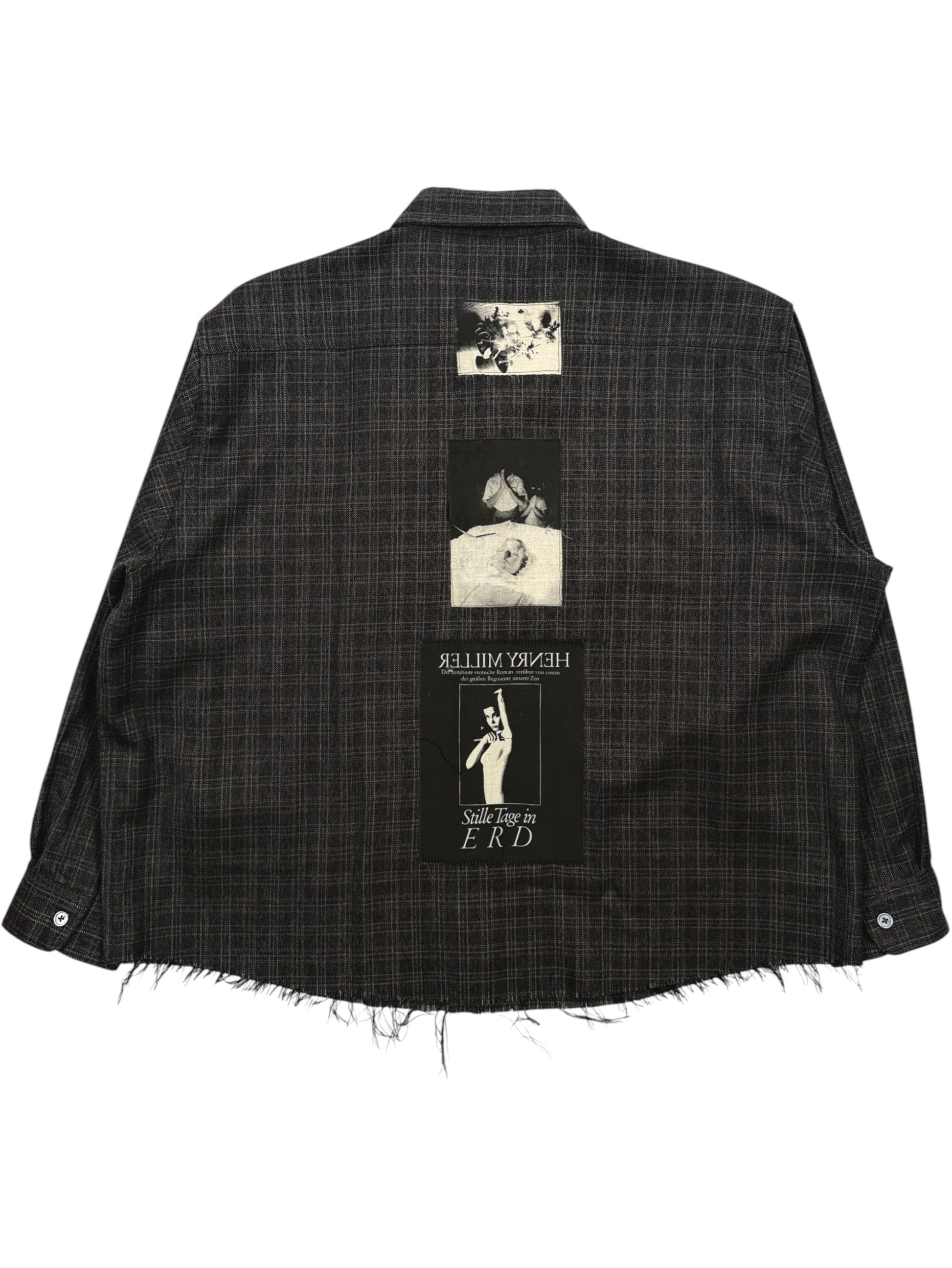 Henry Miller Stille Tage in ERD patch on Enfants Riches Déprimés flannel shirt