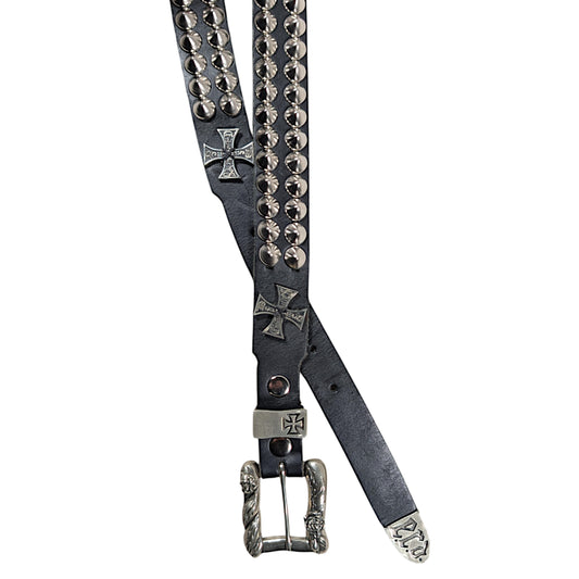Enfants Riches Déprimés ERD Iron Cross Studded Belt Authentic Belts