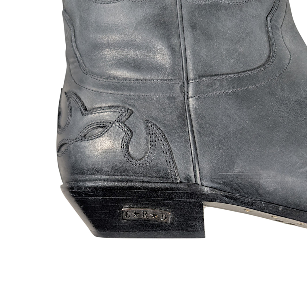 Enfants Riches Déprimés Duct Tape Western Leather Boots Authenticated Designer