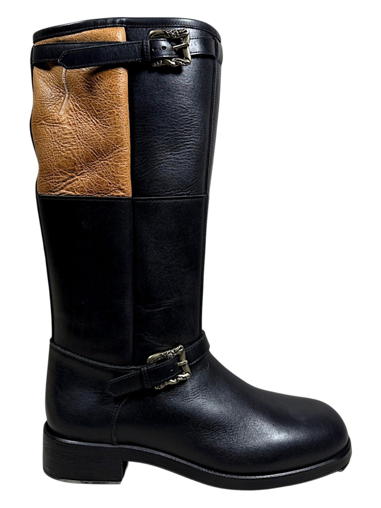 Enfants Riches Déprimés ERD Soviet Arctic Shearling Buckle Leather Boots Archival