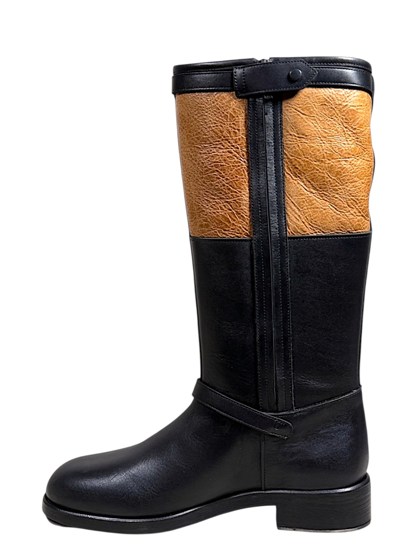 Enfants Riches Déprimés ERD Soviet Arctic Shearling Buckle Leather Boots Genuine
