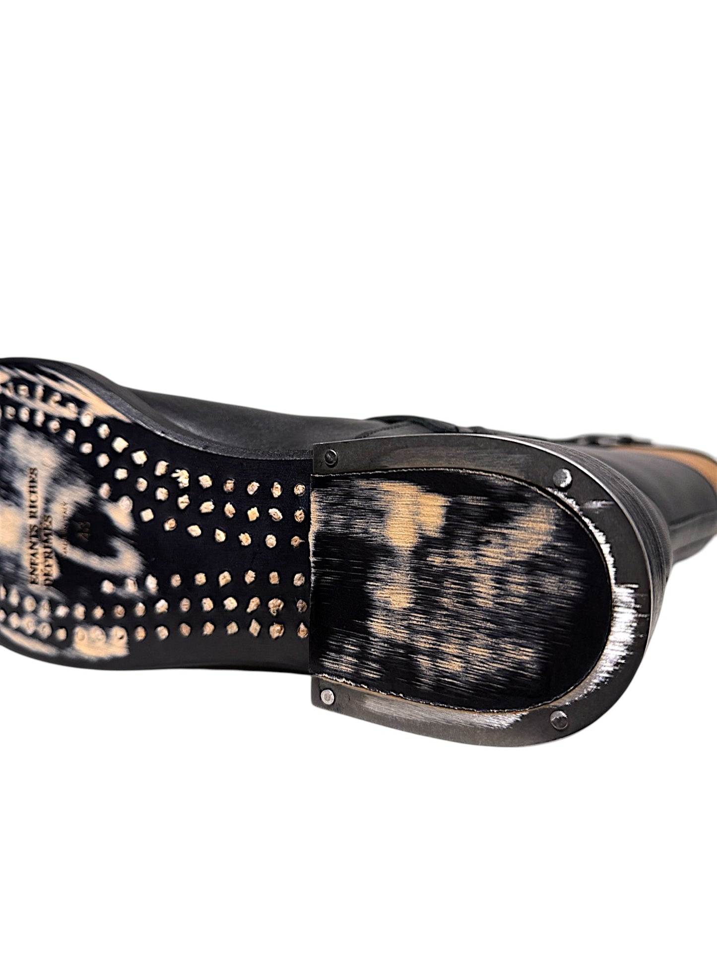 ERD Soviet Arctic Shearling Buckle Leather Boots