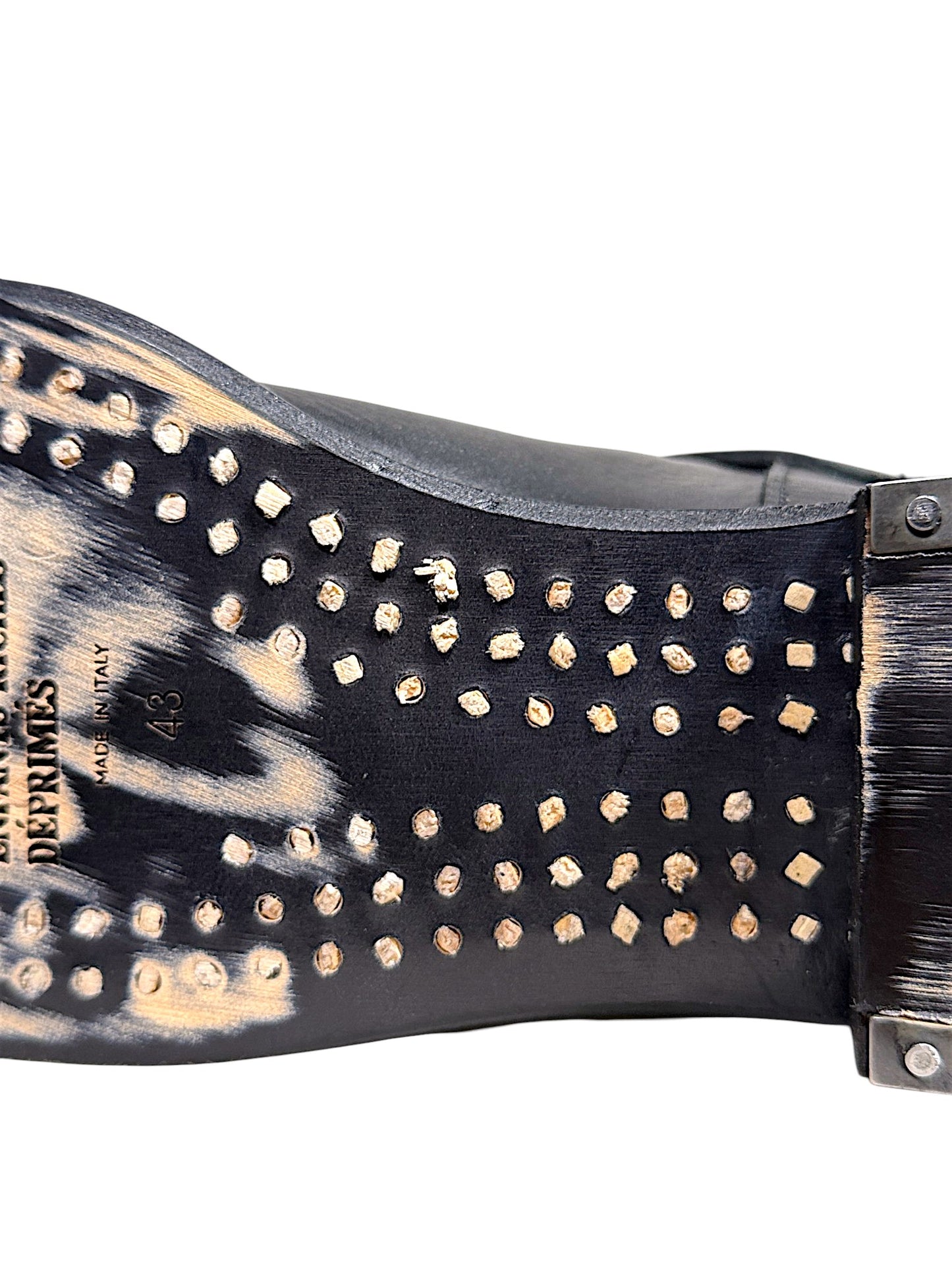 Enfants Riches Déprimés ERD Soviet Arctic Shearling Buckle Leather Boots Hand-Selected Collector Piece