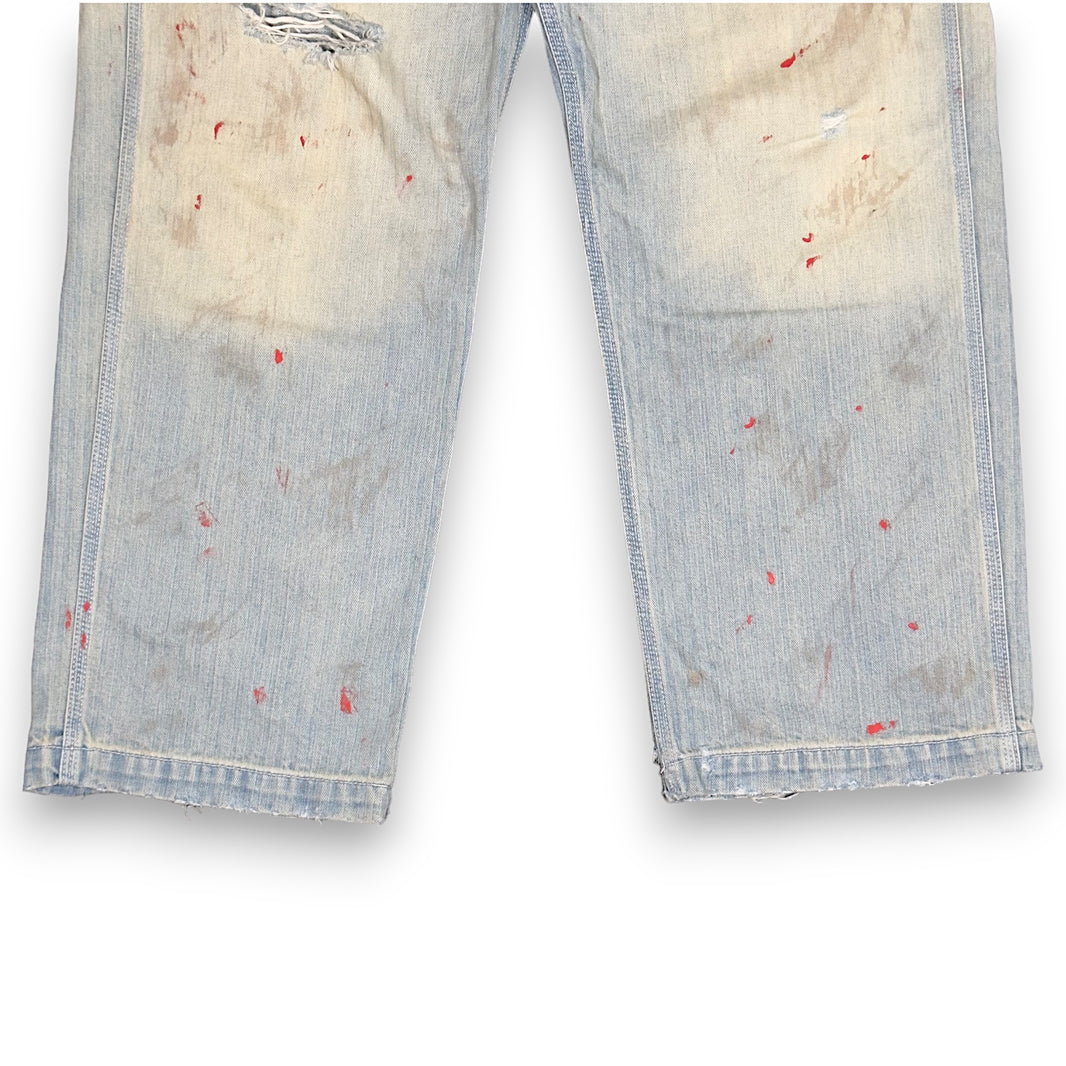 Enfants Riches Déprimés Herringbone Blood Stained Carpenter Pants Authenticated Designer