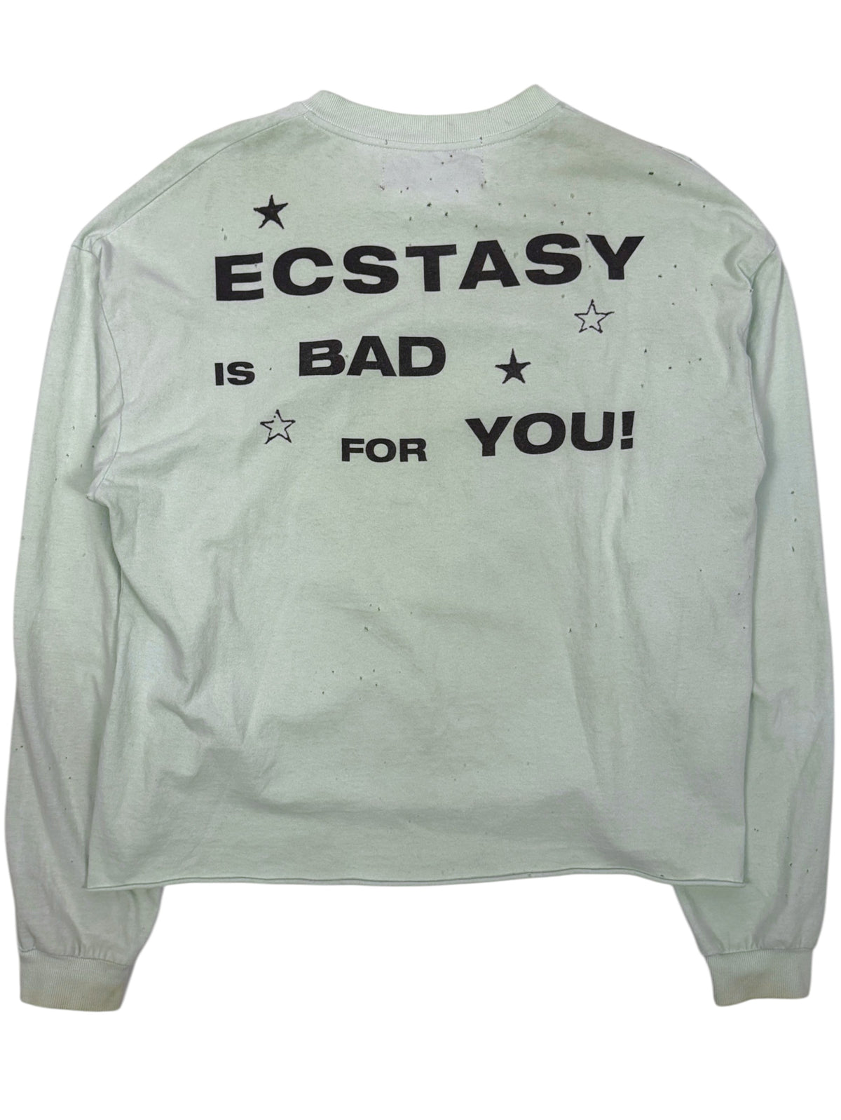 Ecstasy Is Bad For You Graphic on Enfants Riches Déprimés Daft Punk Mint Green Tee