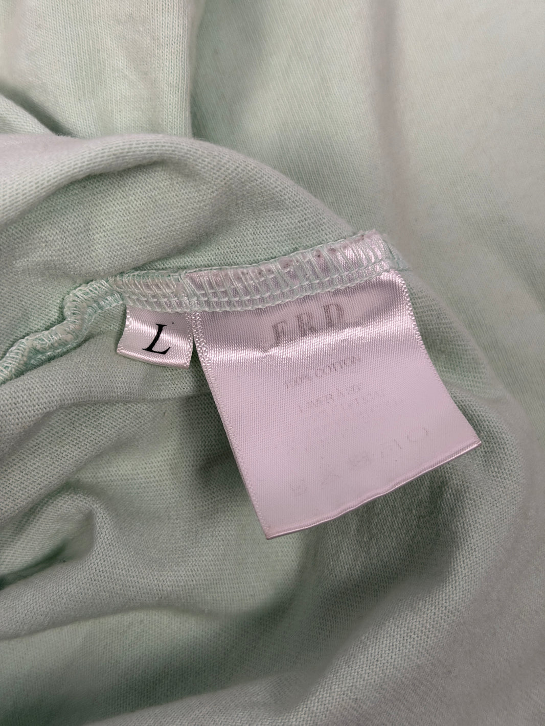 Mint Green Distressed Cotton ERD x Daft Punk Long Sleeve T-Shirt
