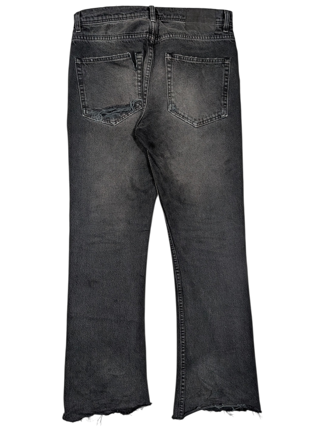 Enfants Riches Déprimés Destroyed Bootcut Flare Jeans FW23 Sterling Silver Hardware