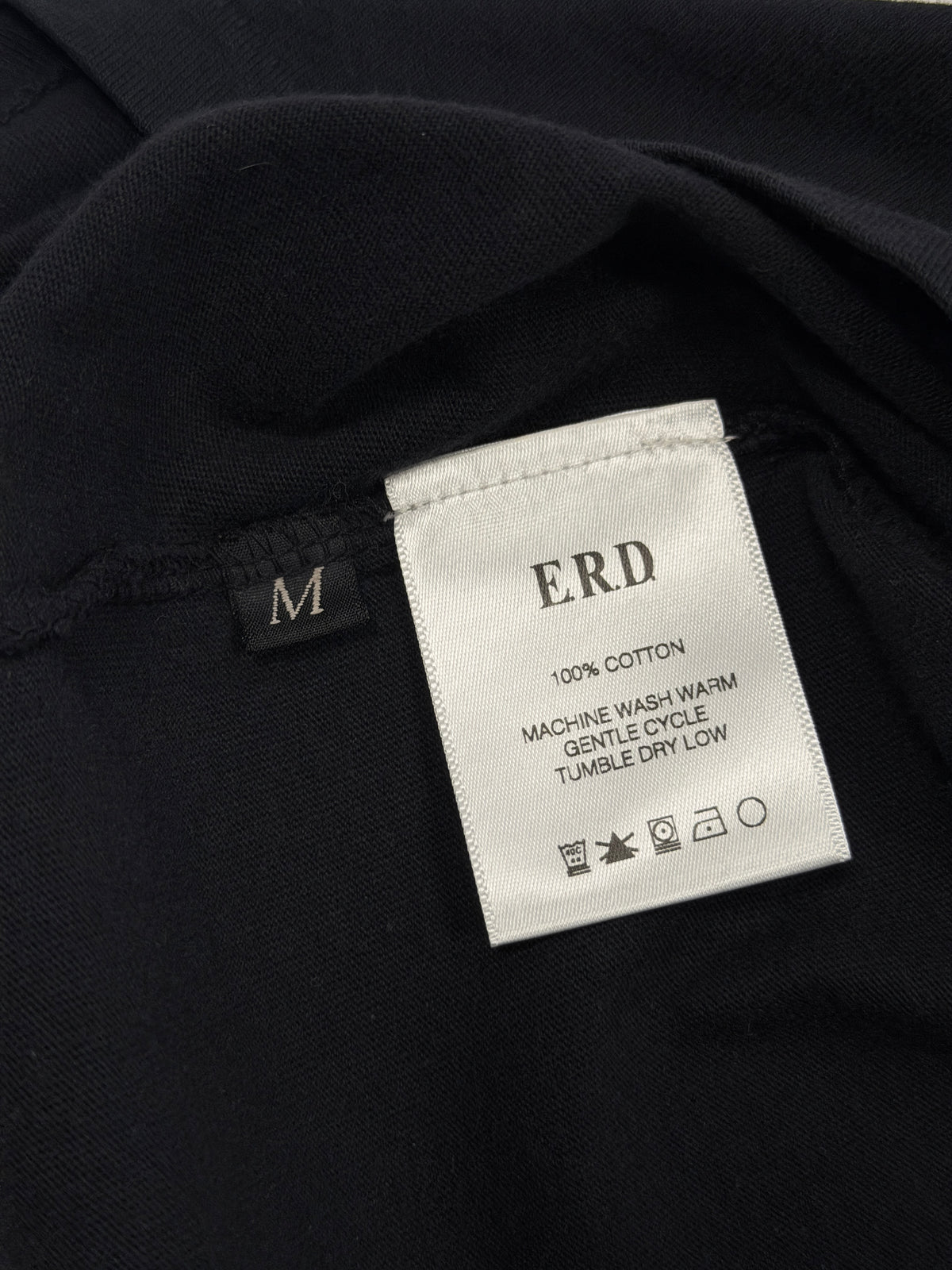 ERD Deux Morts Romeo Graphic Tee 100% Cotton Faded Black