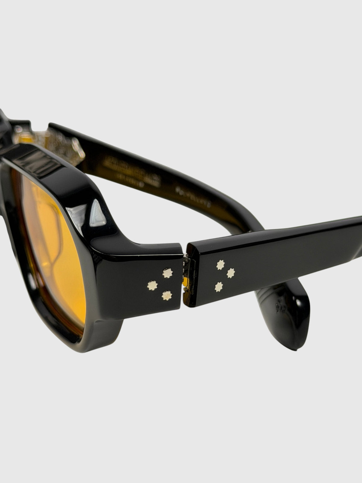 Silver Star Rivets on Black Acetate ERD JMM Mulholland Sunglasses