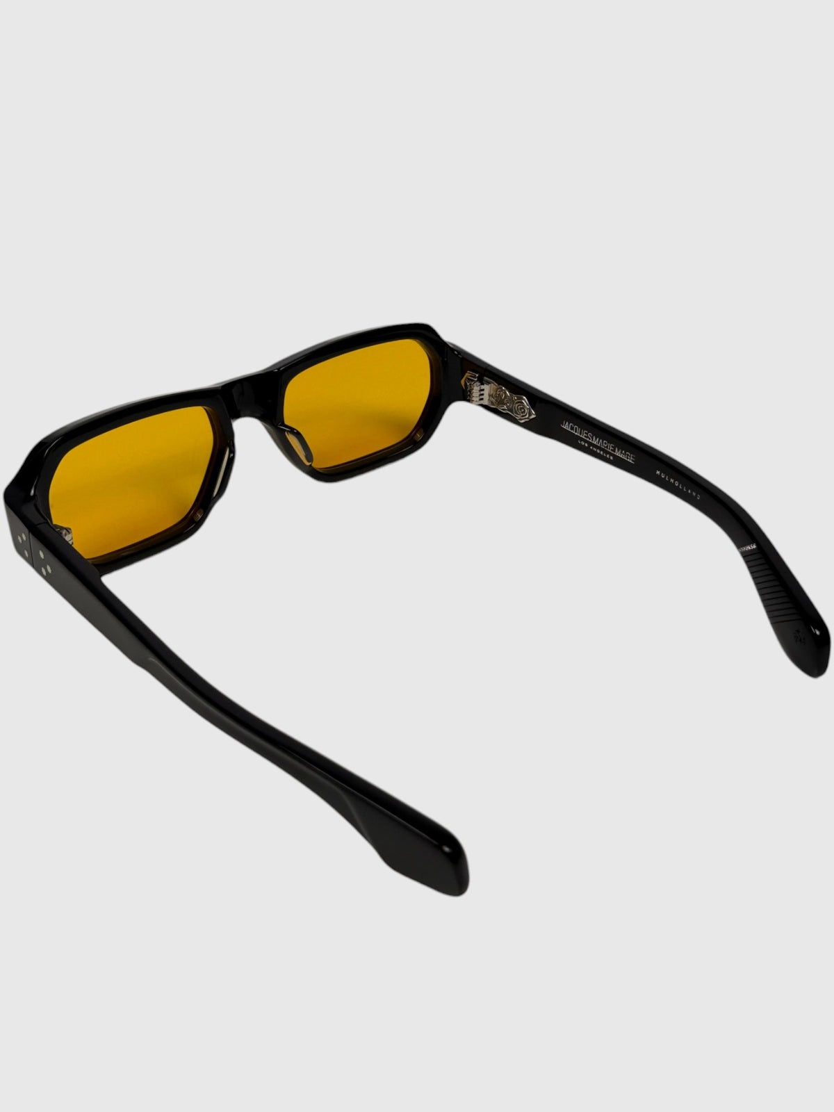 ERD Mulholland Sunglasses Orange Tinted Lenses Black Frame
