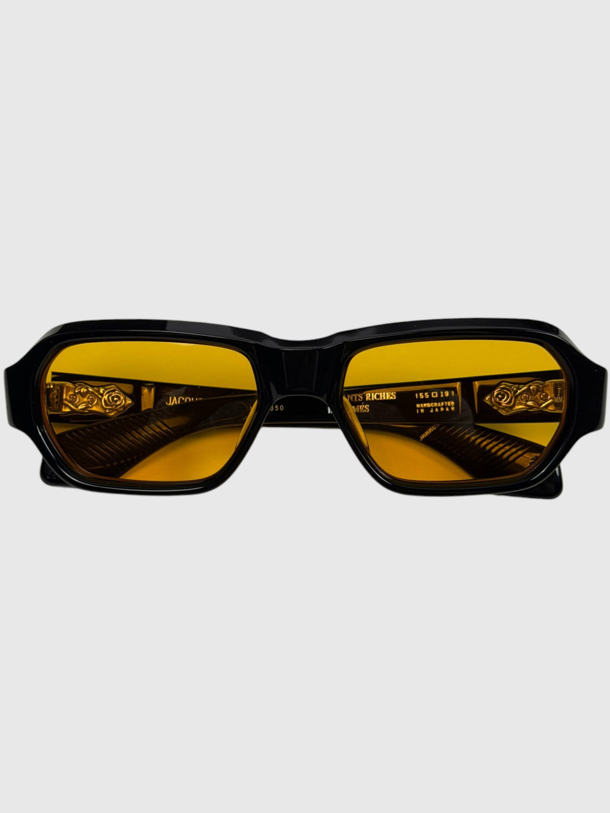 Orange Lens Black Acetate Sunglasses Enfants Riches Déprimés Mulholland