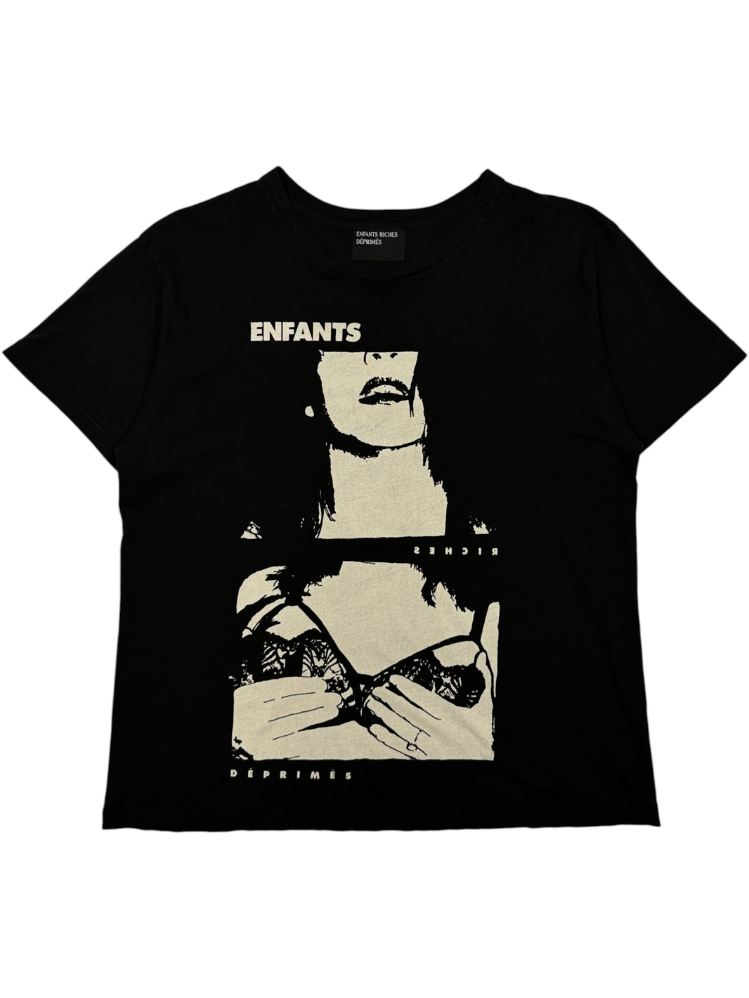 Enfants Riches Déprimés Lydia Calendar T-Shirt Black Lingerie Girl Graphic
