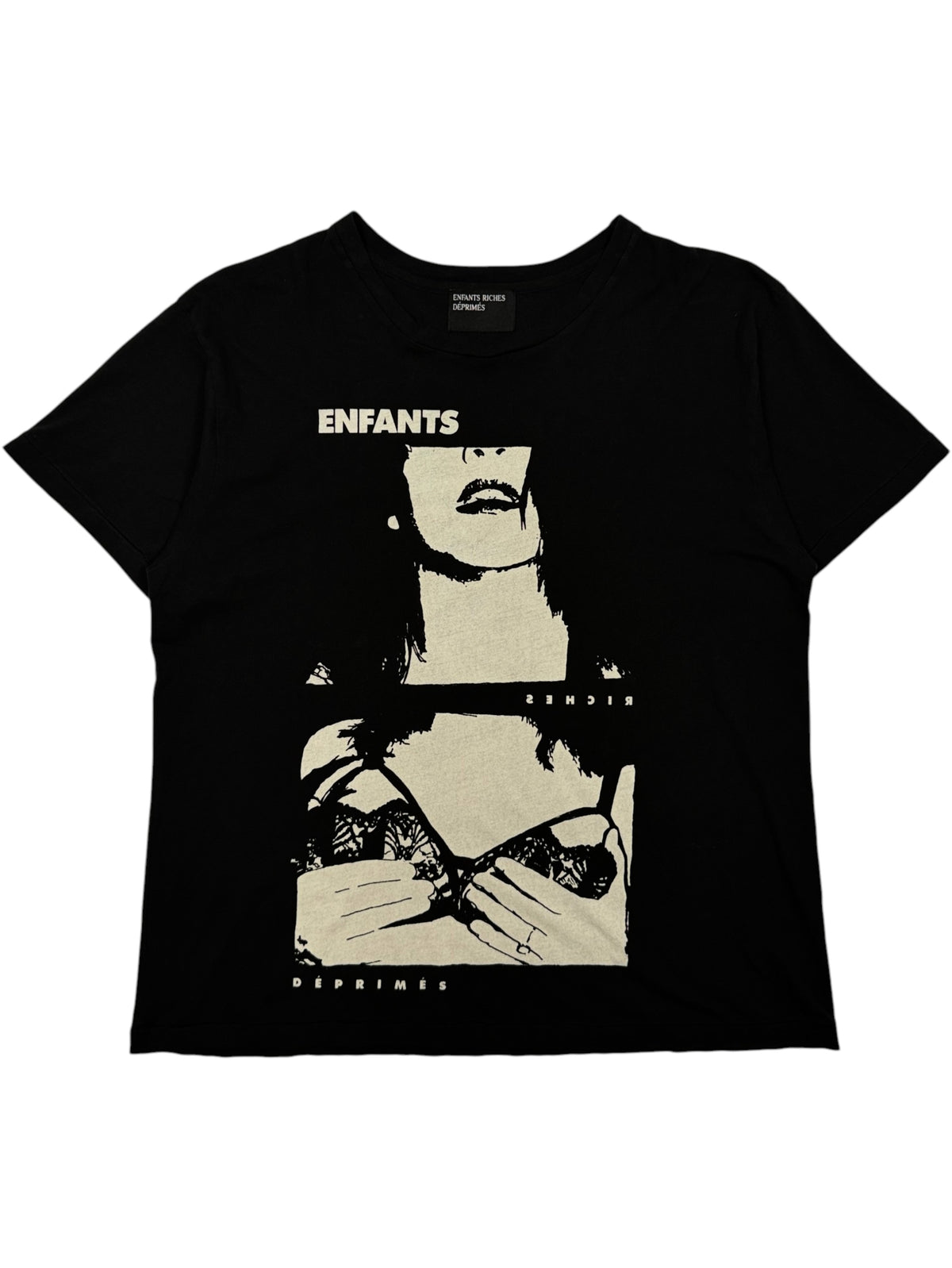 Enfants Riches Déprimés Lydia Calendar T-Shirt Black Lingerie Girl Graphic