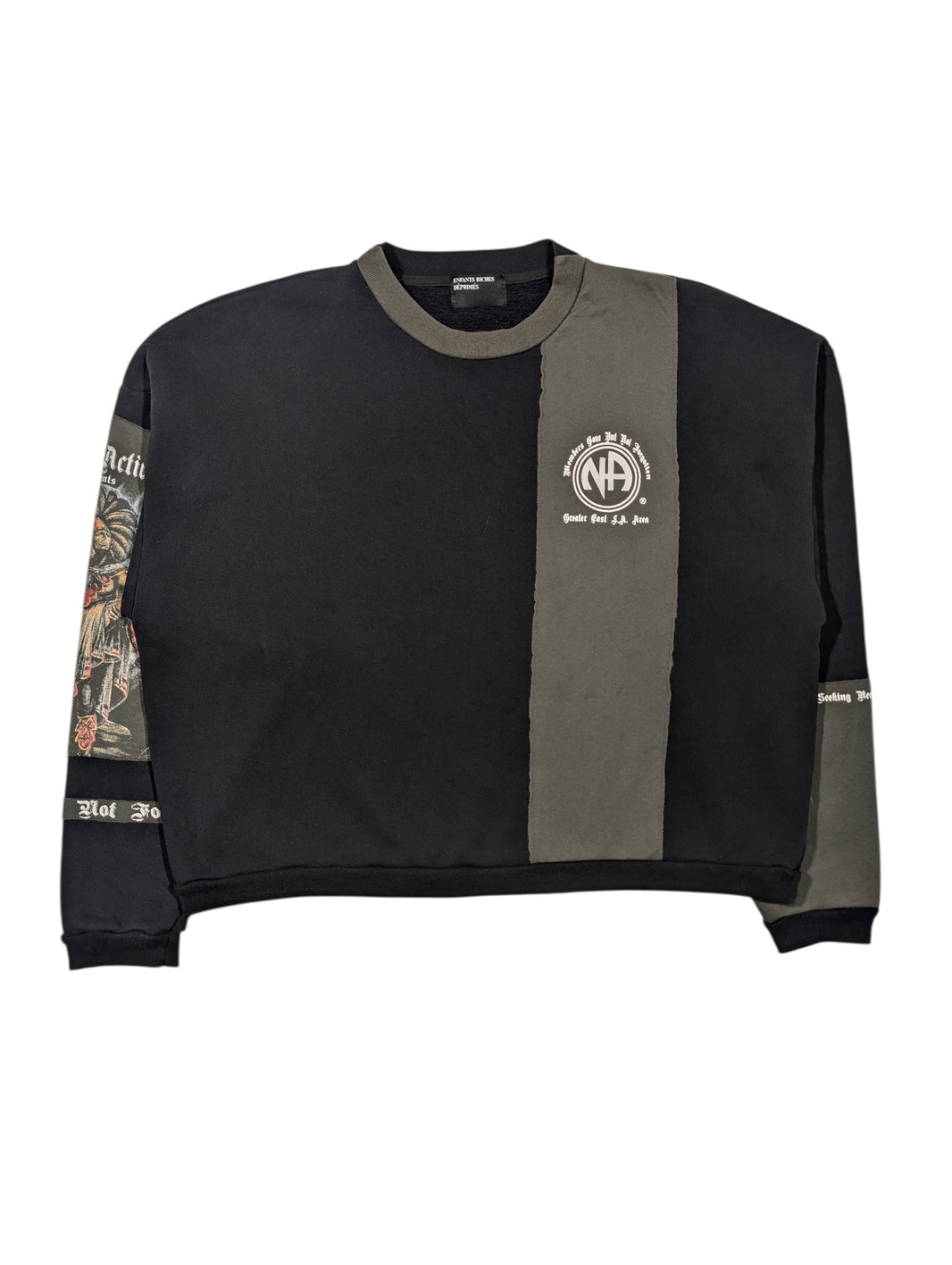 Enfants Riches Déprimés NA Narcotics Anonymous Assemblage Crewneck Sweater Authentic Sweaters