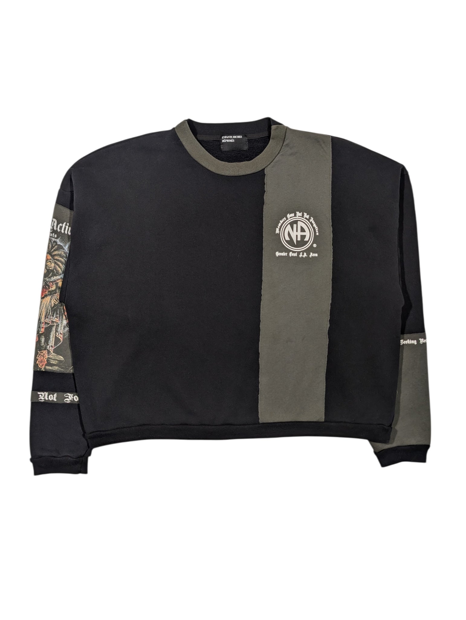 Enfants Riches Déprimés NA Narcotics Anonymous Assemblage Crewneck Sweater Authentic Sweaters