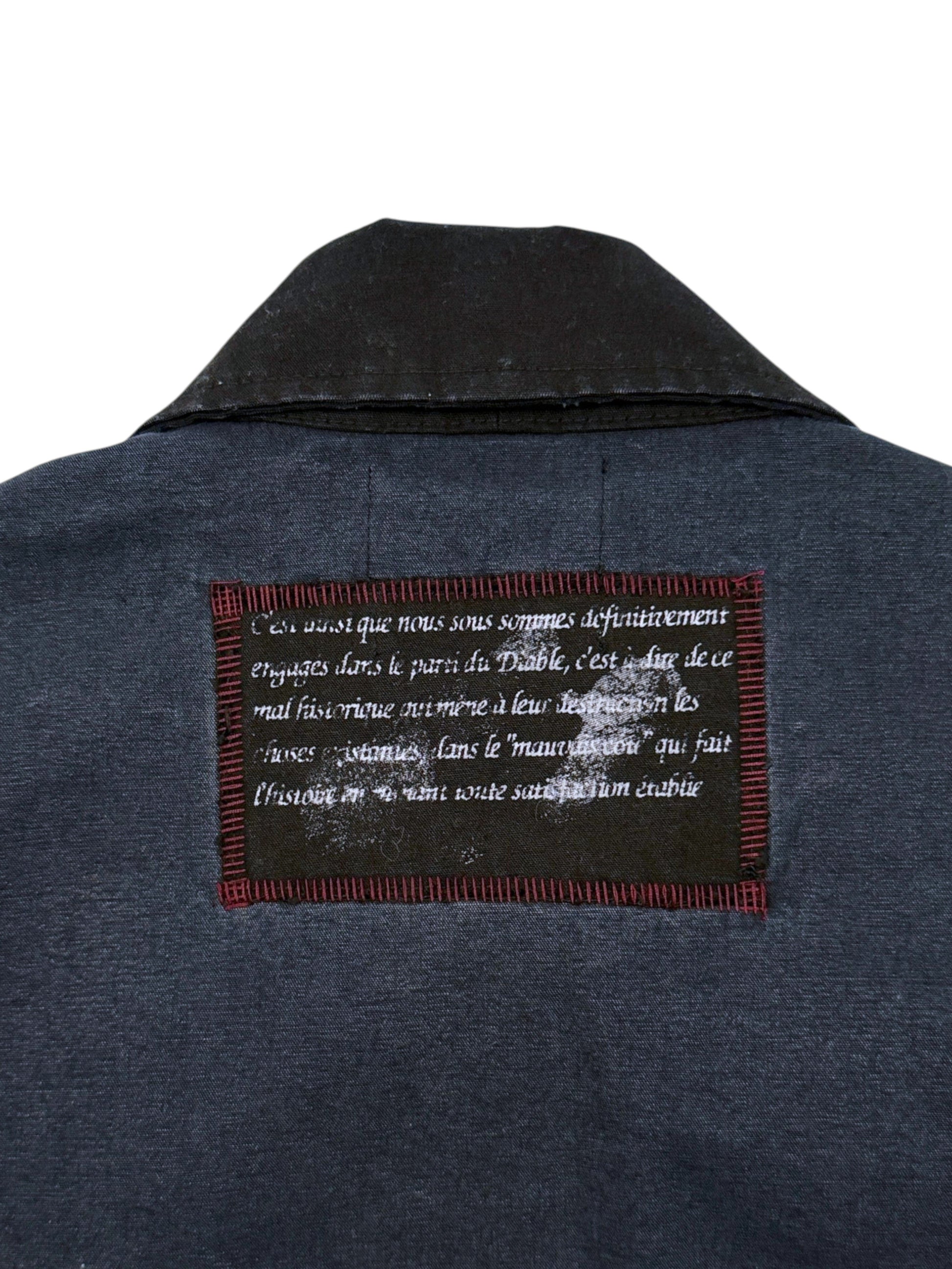 Printed French Artwork Patch Enfants Riches Déprimés Napoleon Work Shirt