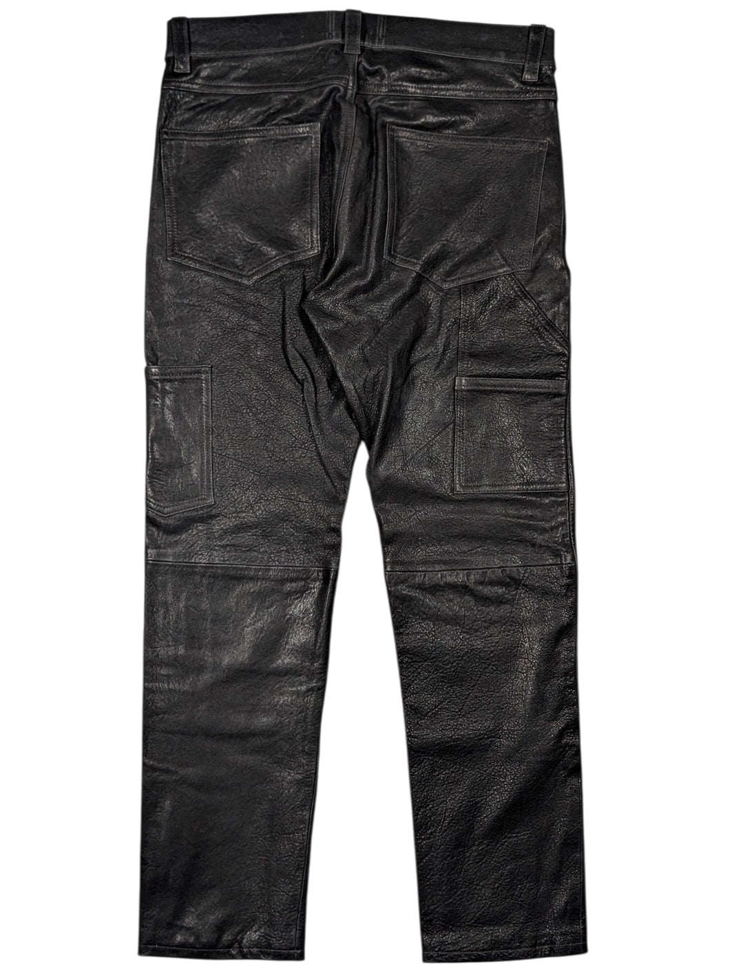 Enfants Riches Déprimés Leather Double Knee Pants Sterling Silver Hardware
