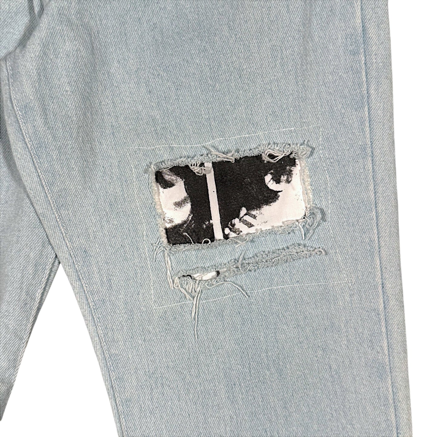 Patchwork Assemblage Slim Jeans