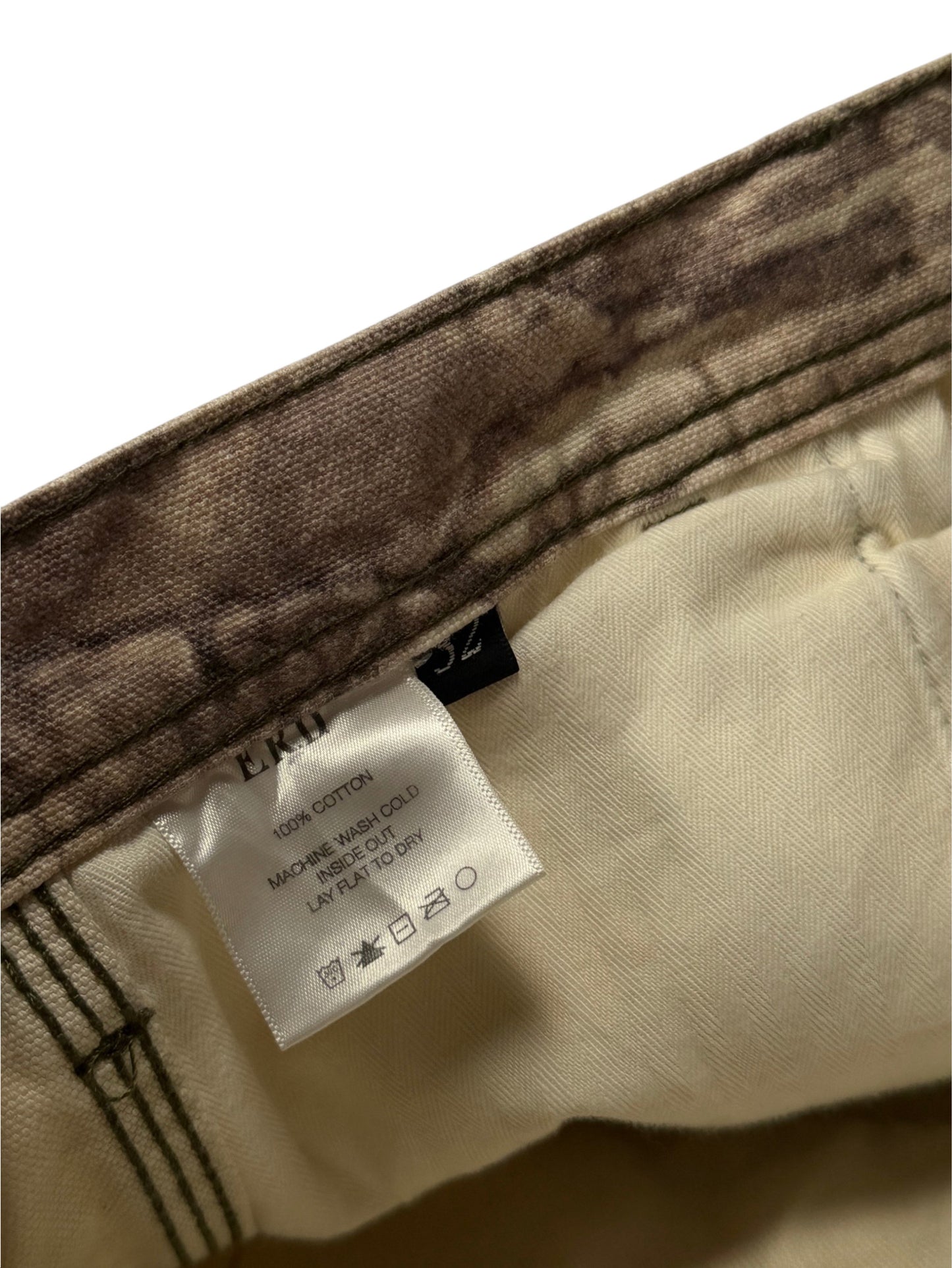 Enfants Riches Déprimés cotton canvas care label Realtree camo trousers