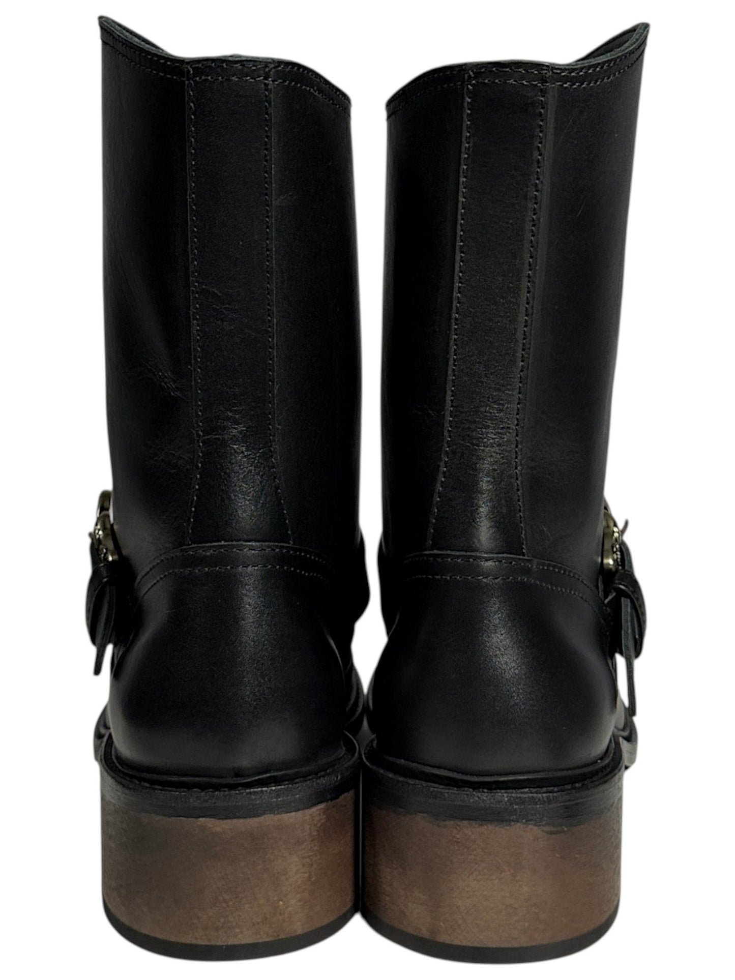 Enfants Riches Déprimés motorcycle boots black leather leather sole