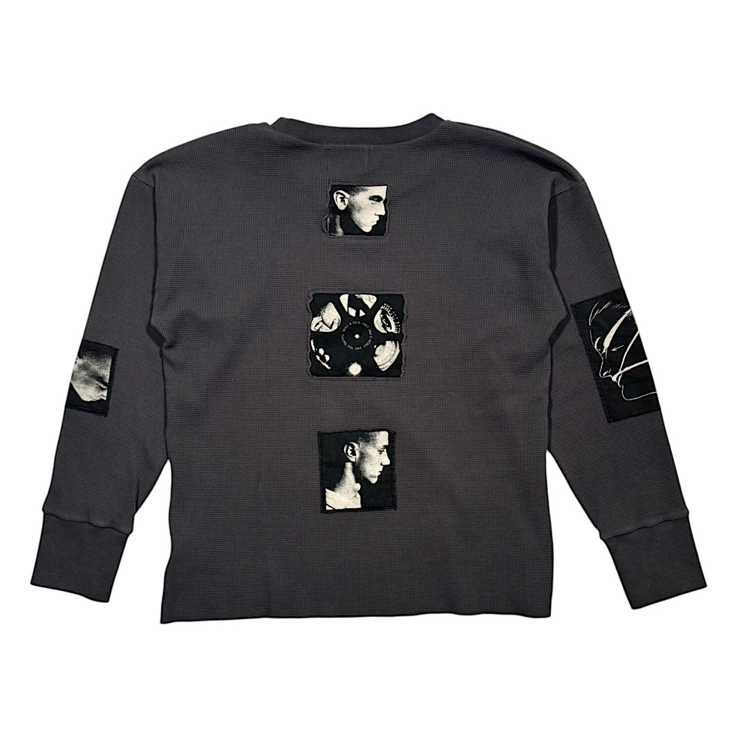 Enfants Riches Déprimés Assemblage Patchwork Thermal LS Shirt Sterling Silver Hardware