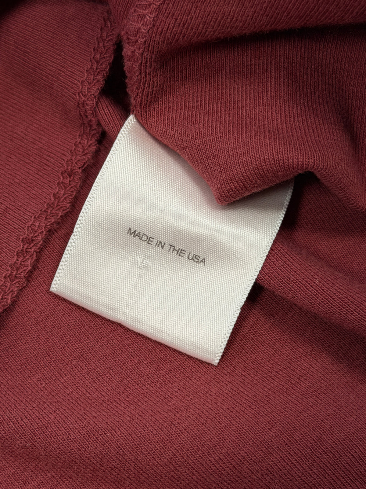 Raw Cut Hem Burgundy Raglan T-Shirt by Enfants Riches Déprimés