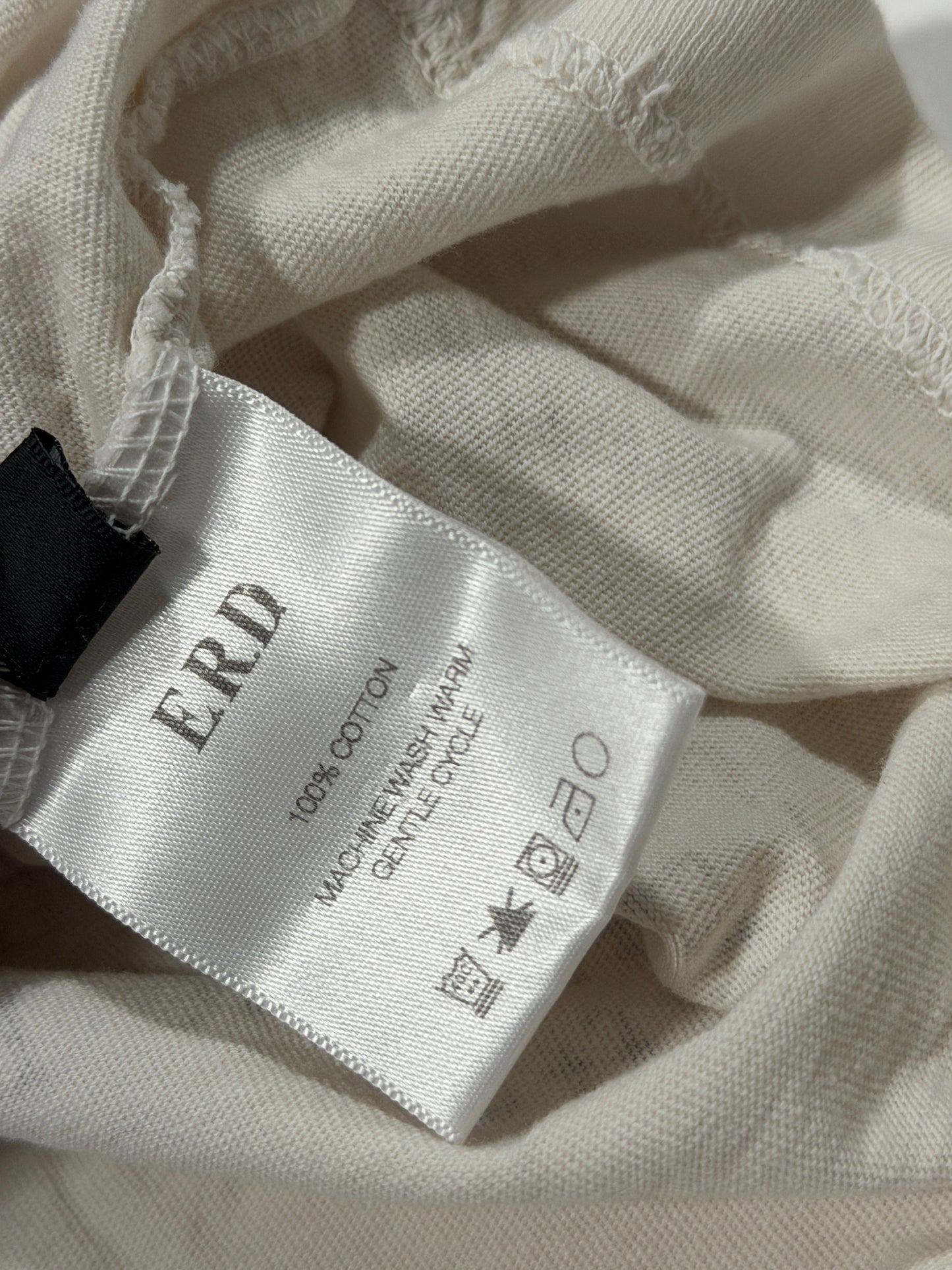 White Cotton Jersey Enfants Riches Déprimés Tee Label Tag