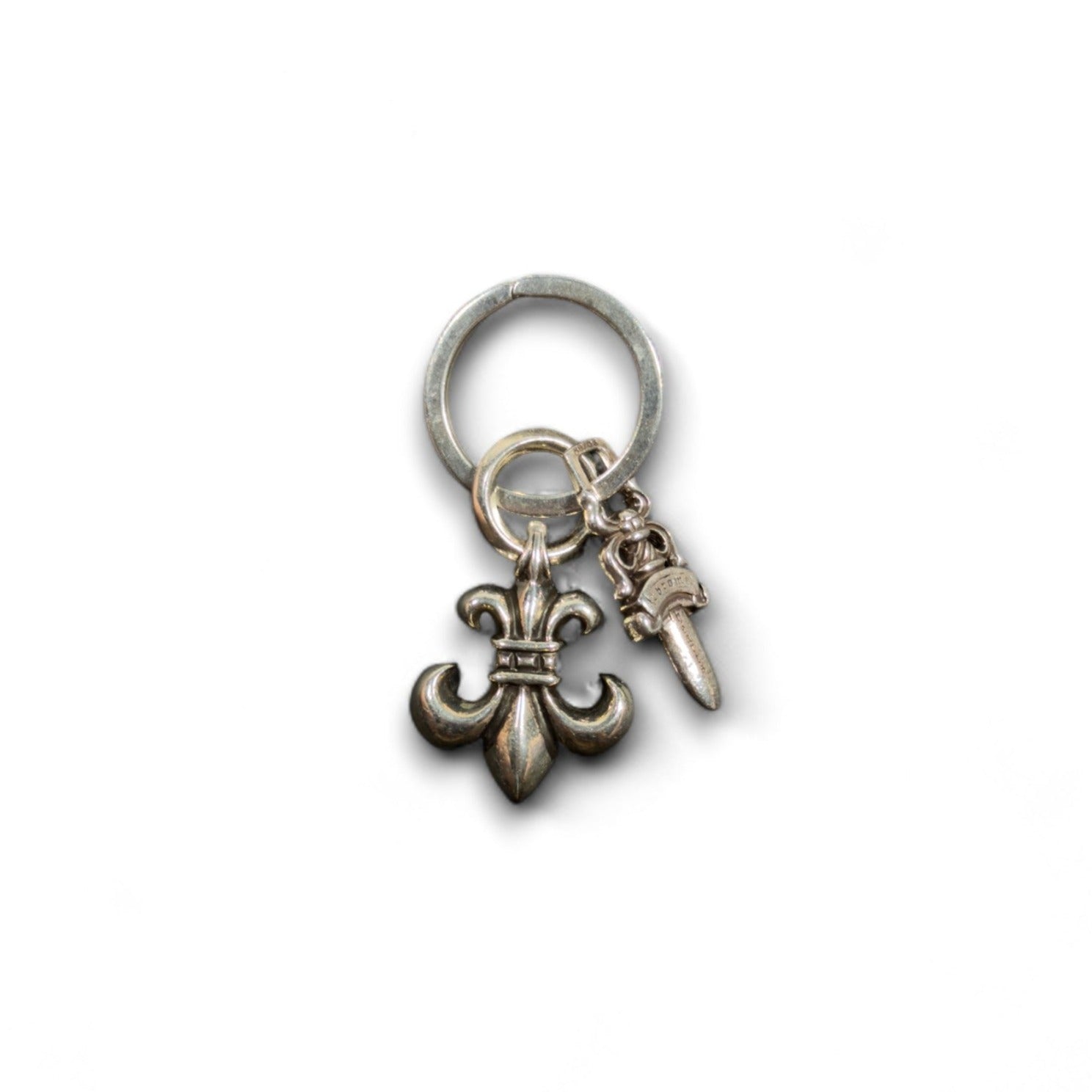 Chrome Hearts Fleur De lis Key Ring Keychain Pendant Authentic Keychains
