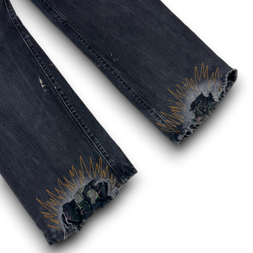 Gallery Dept. 1/1 Grey Custom Heelbite G-Patch Paint Denim Sterling Silver Hardware