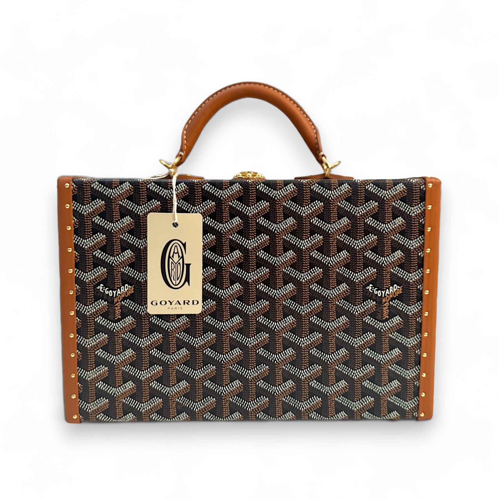 Goyard Grand Hotel Trunk Bag Black and Tan YP Collective Young Professionals Collective