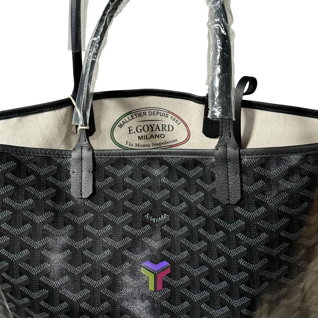 goyard jet black handbag