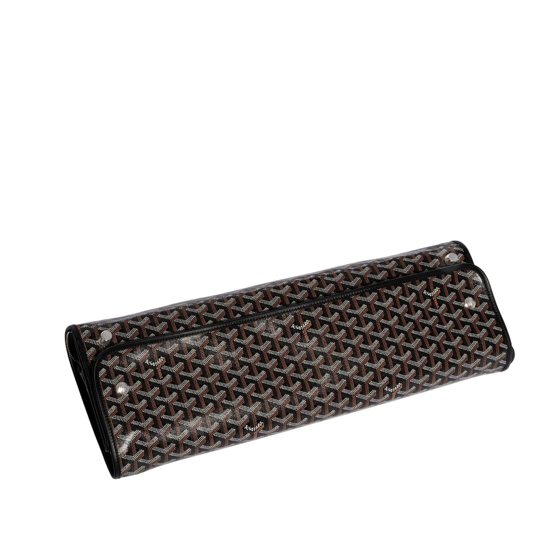 Goyard Caravelle 50 Foldable Suitcase Travel Briefcase Black Verified YP Collective
