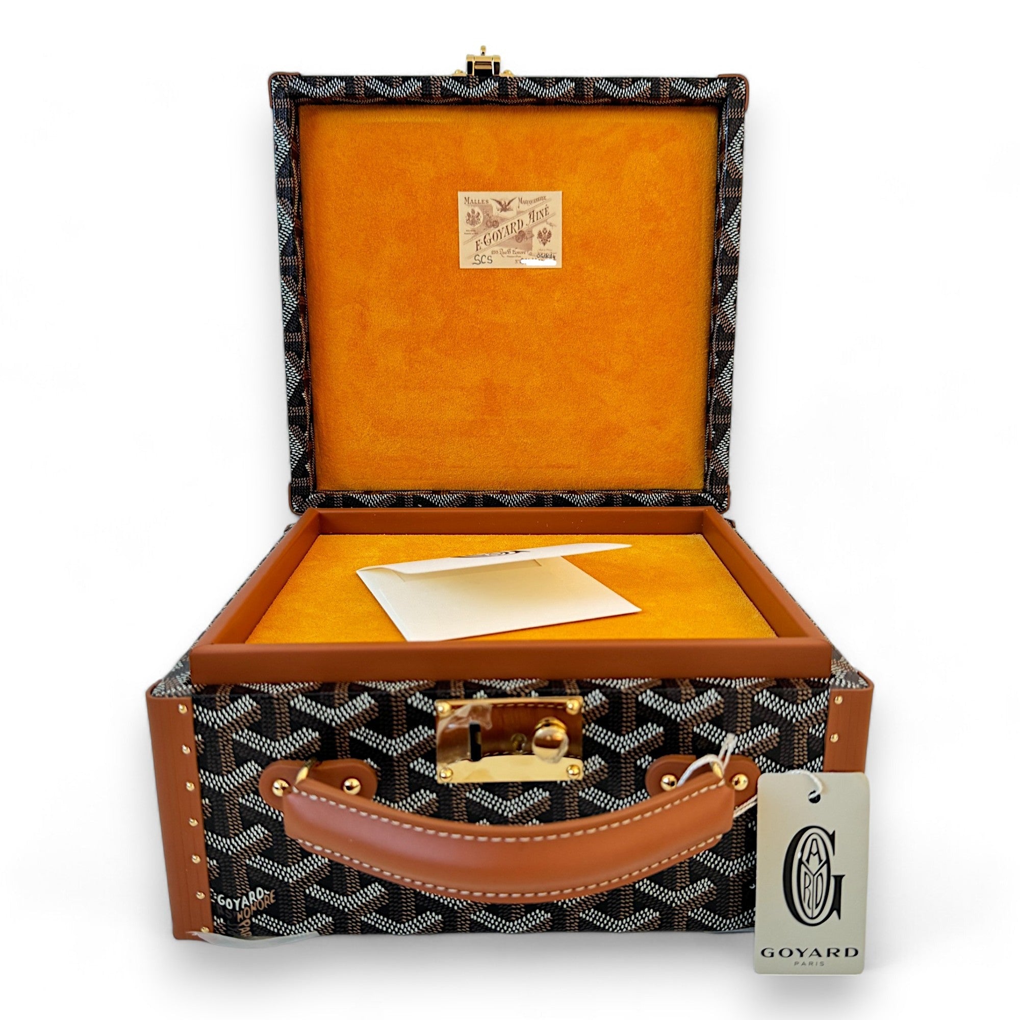 Goyard Watch Case Joux 6 Black and Tan Young Professionals Collective