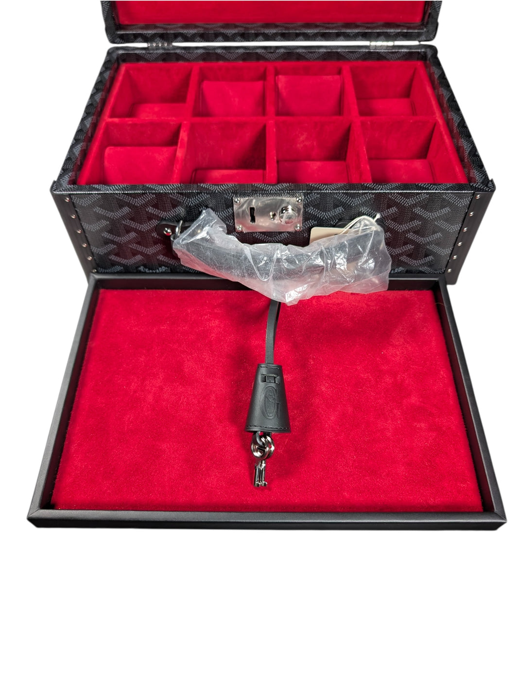 Goyard 1/1 Jet Black Joux 8 Watch Trunk Case Verified YP Collective