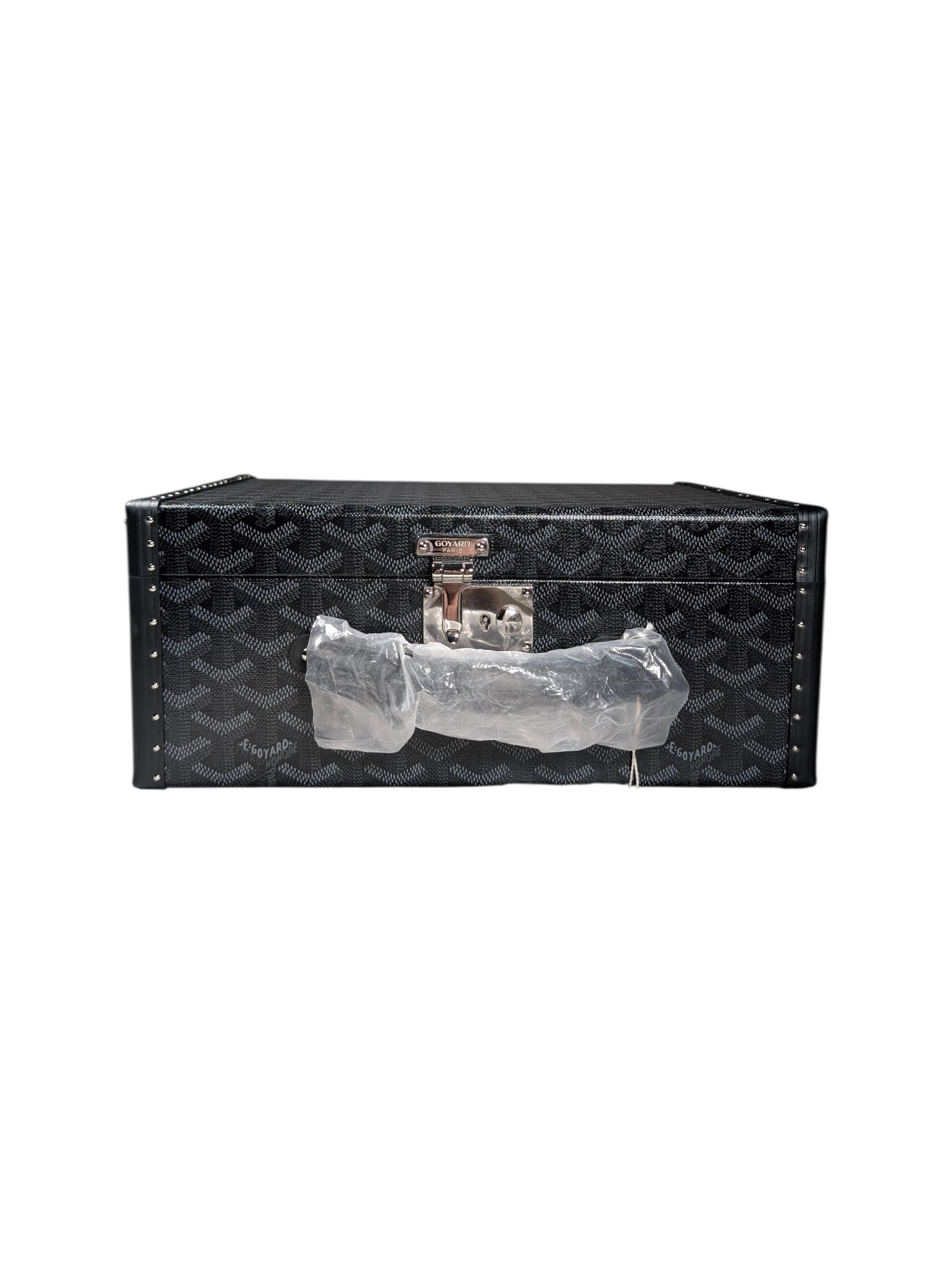 Goyard 1/1 Jet Black Joux 8 Watch Trunk Case Authenticated Designer