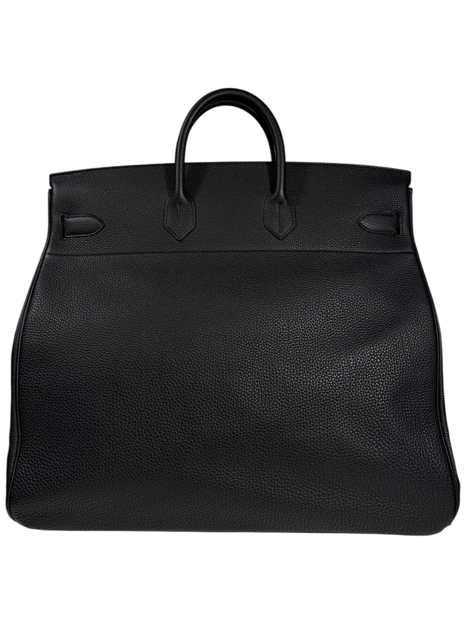 Black Togo Leather Haut à Courroies 40 Hermès Duffle Bag