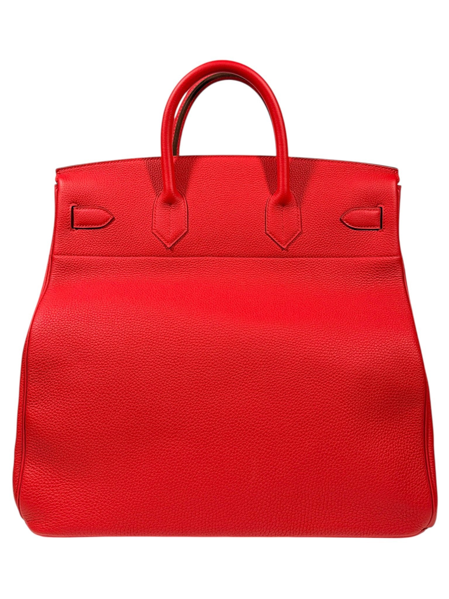 Hermès HAC 40 Red Togo Leather Back Panel Made in France