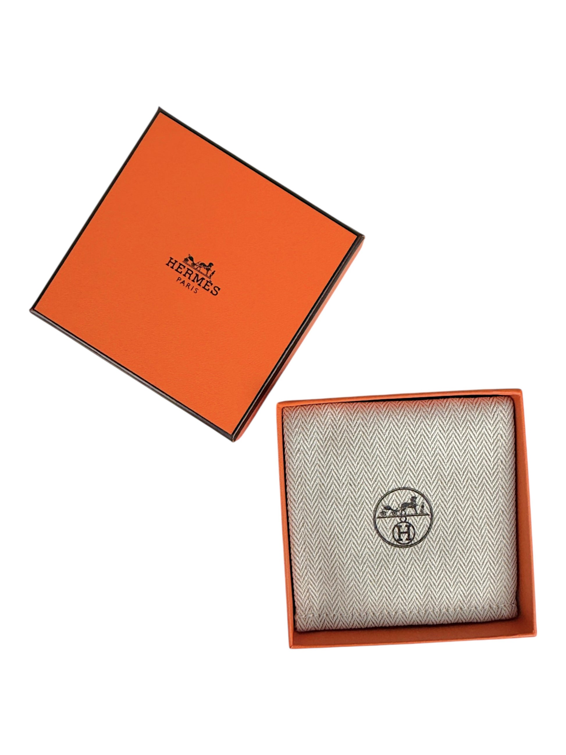 Hermès Orange Box for Kelly Double Tour Black Calfskin Bracelet