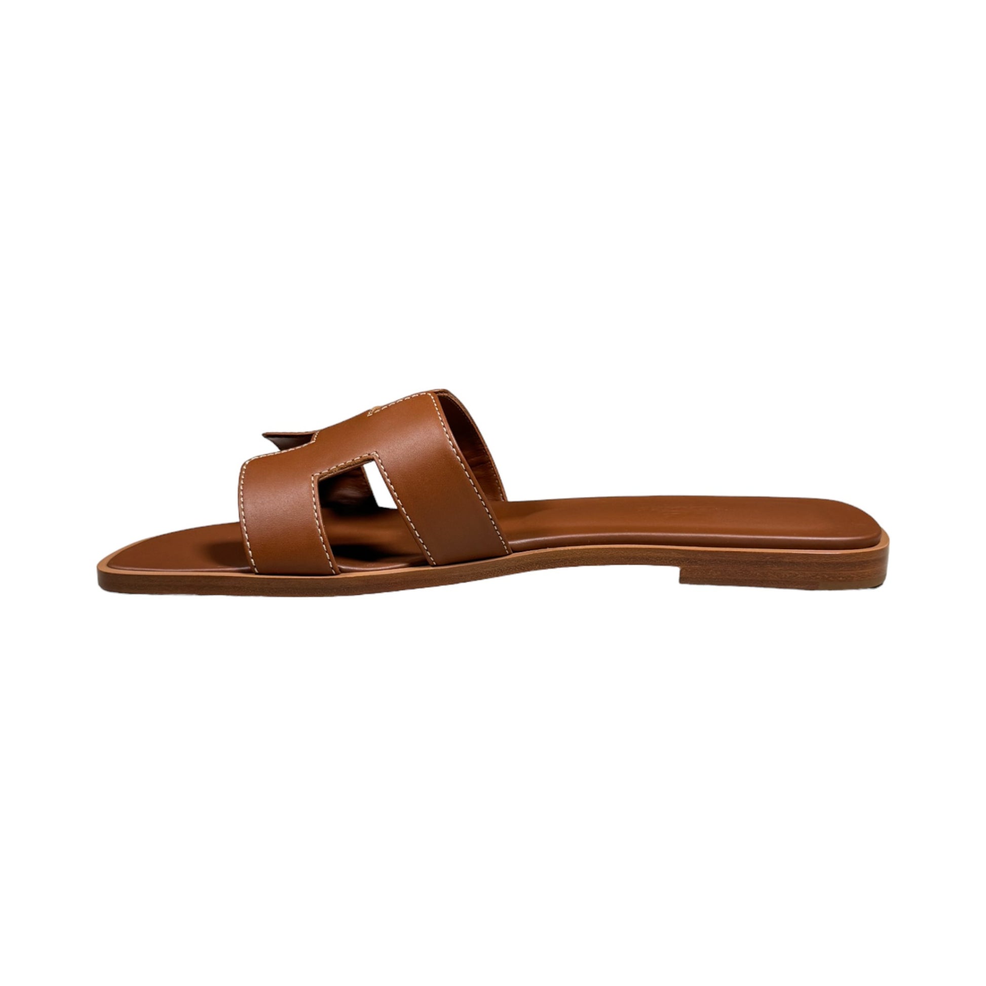 hermes oran sandals brown