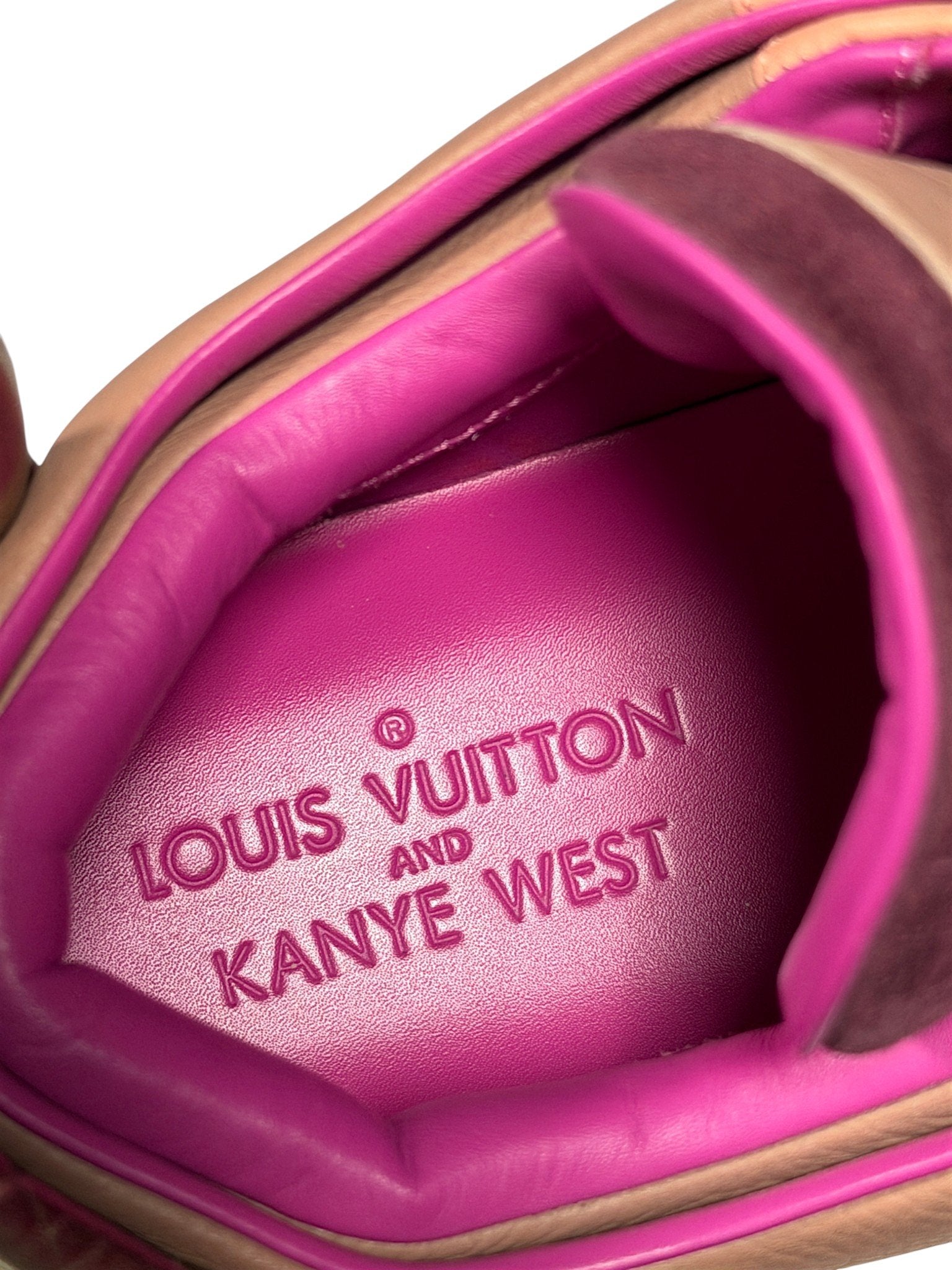 Kanye West Louis Vuitton Dons Gold Tassel Lace Sneaker